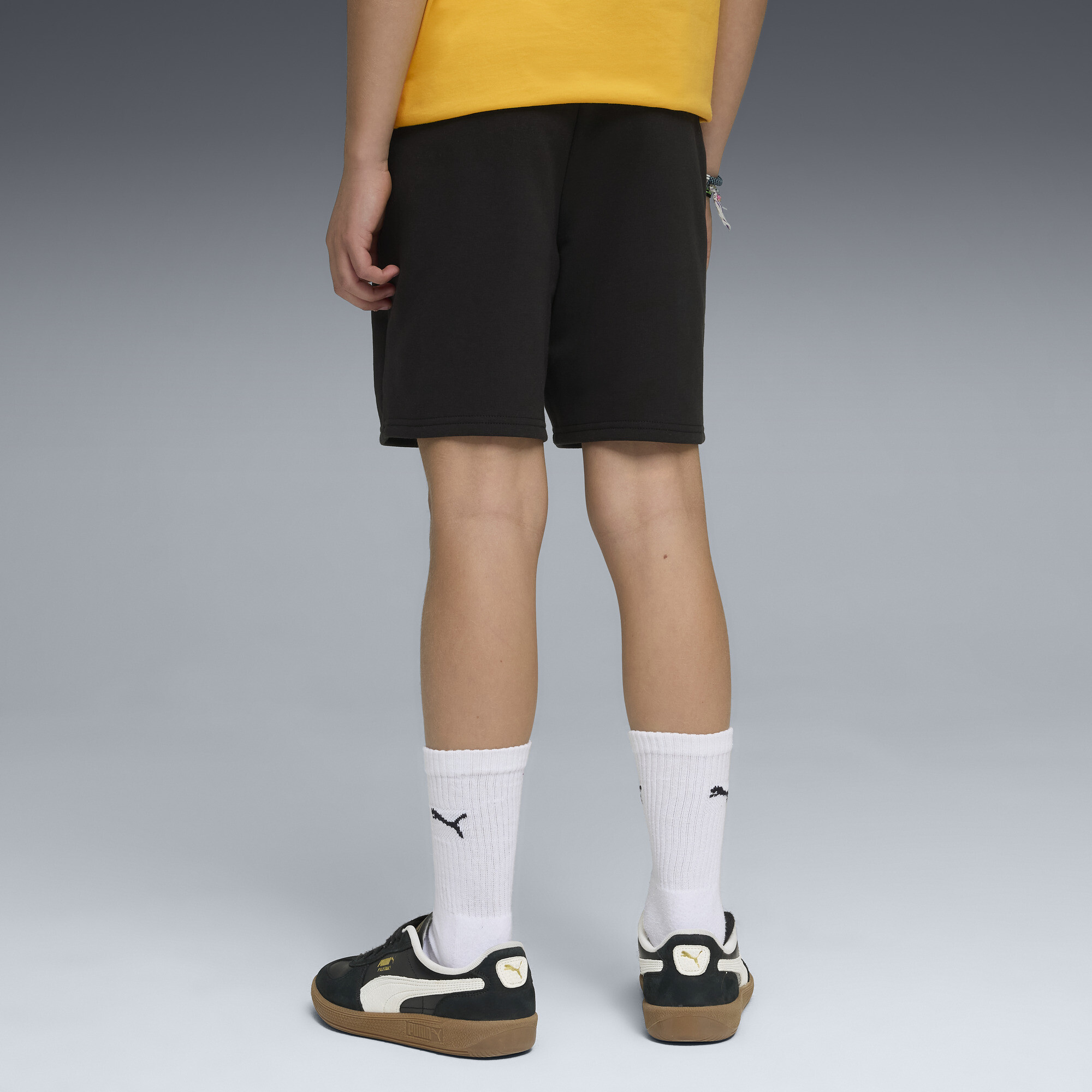 PUMA Borussia Dortmund x Sesamstraat short voor Heren, Zwart/Geel, Maat 5-6Y thumbnail 3