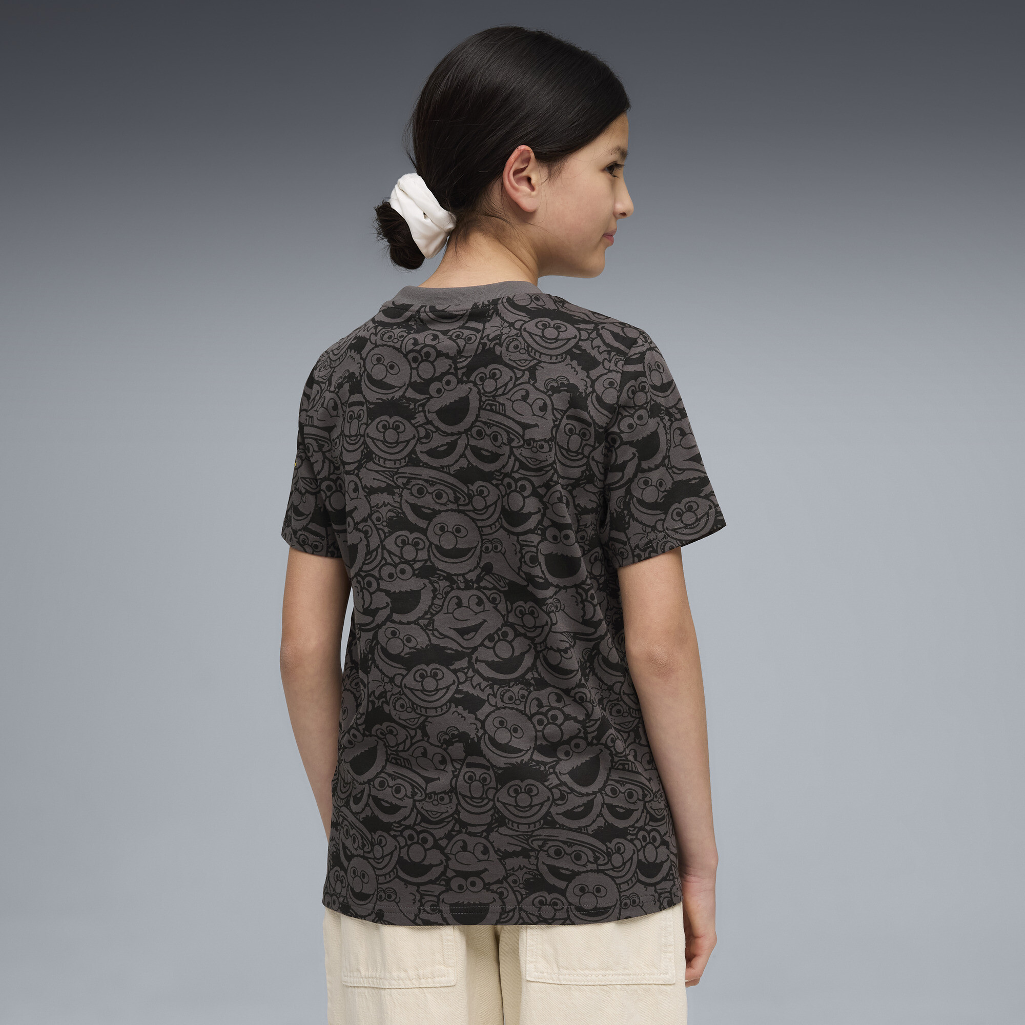 PUMA Borussia Dortmund x Sesamstraat T-shirt, Zwart/Geel, Maat 9-10Y thumbnail 2