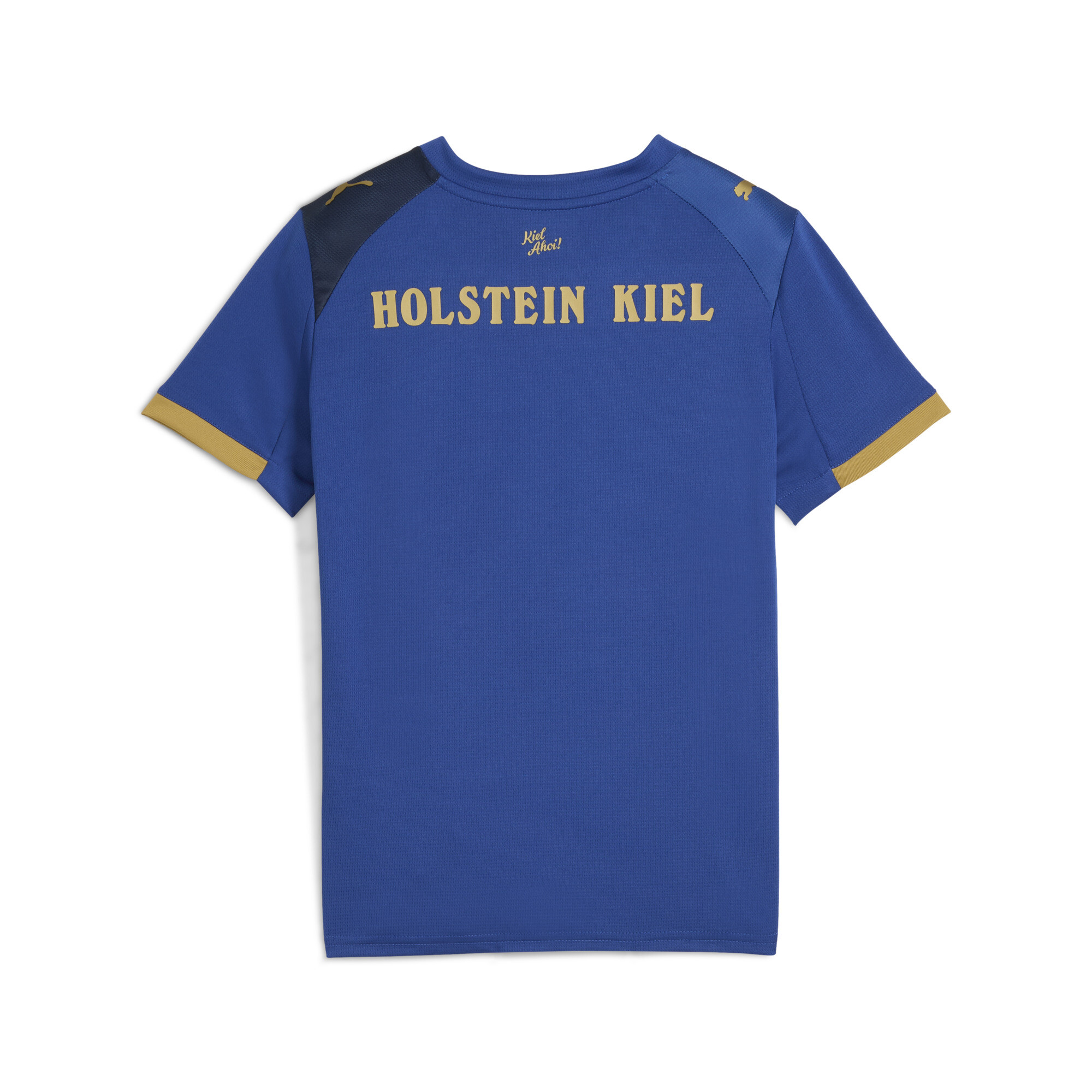 PUMA Holstein Kiel 25/26 thuisshirt, Blauw/Goud, Maat 13-14Y thumbnail 5