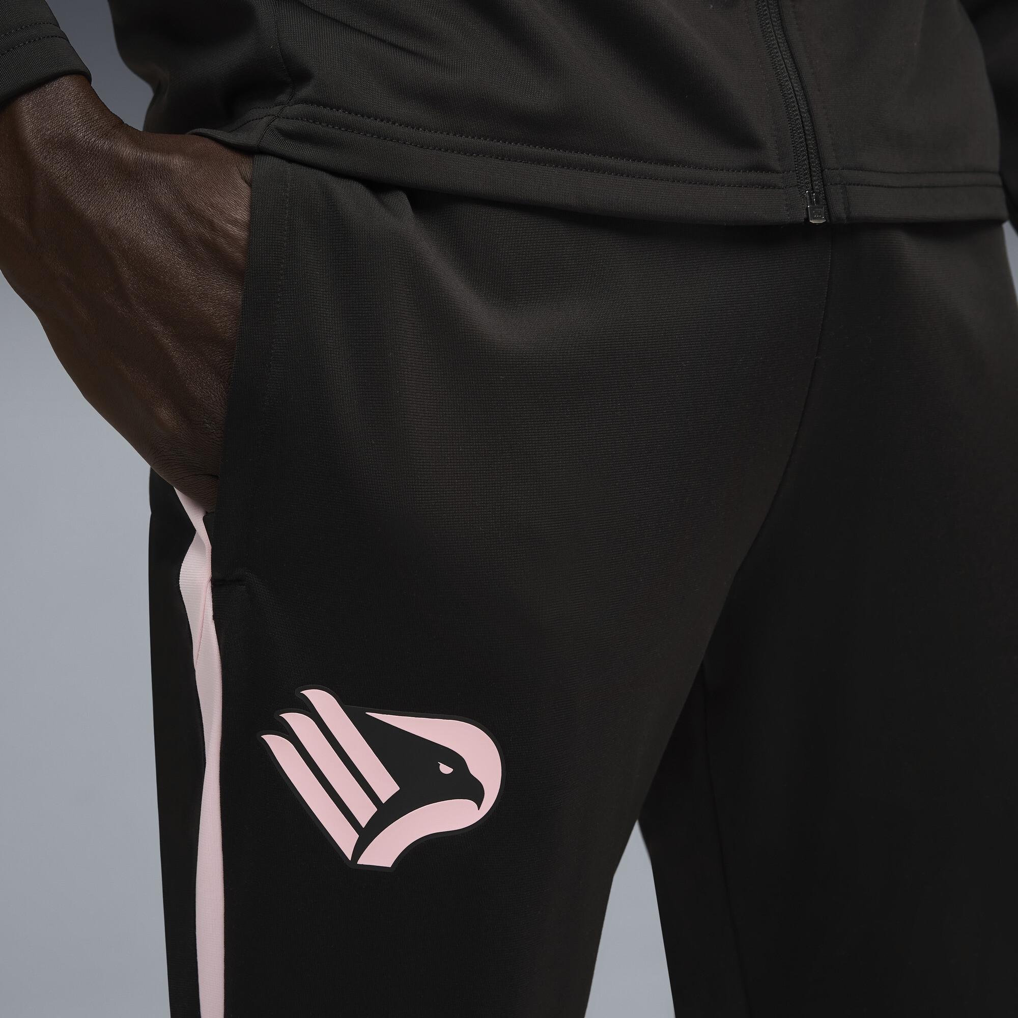 PUMA Palermo FC trainingspak voor Heren, Roze/Zwart, Maat XXL thumbnail 2