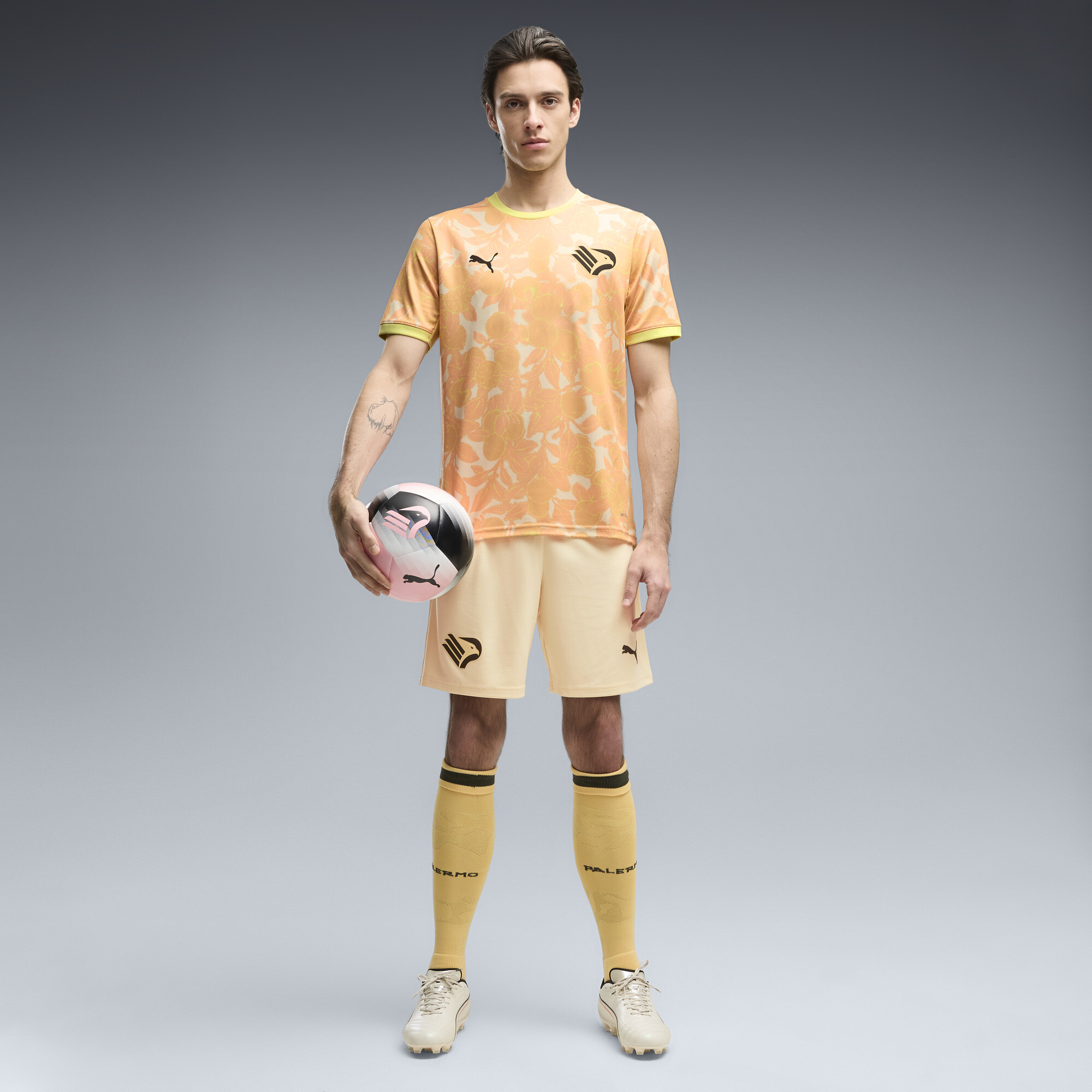 PUMA Short Palermo Calcio 2627 Homme Vtements Beige S 45$
