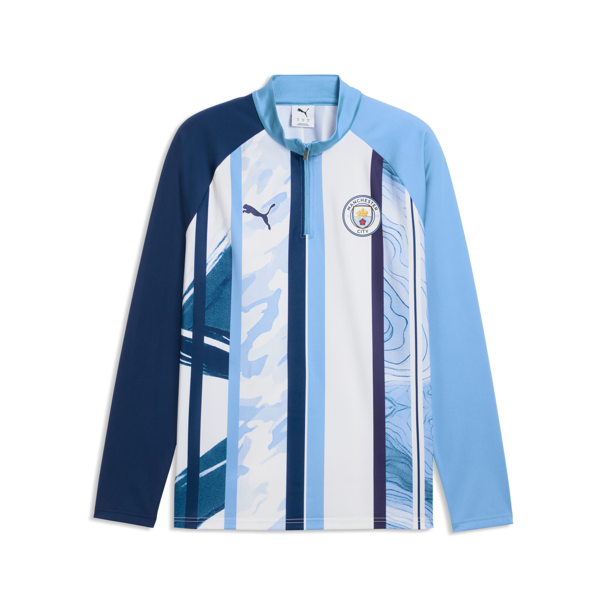 PUMA Manchester City Aufwärmoberteil mit Reißverschluss bis zum Hals Herren, Accessoires, Weiß, XXL