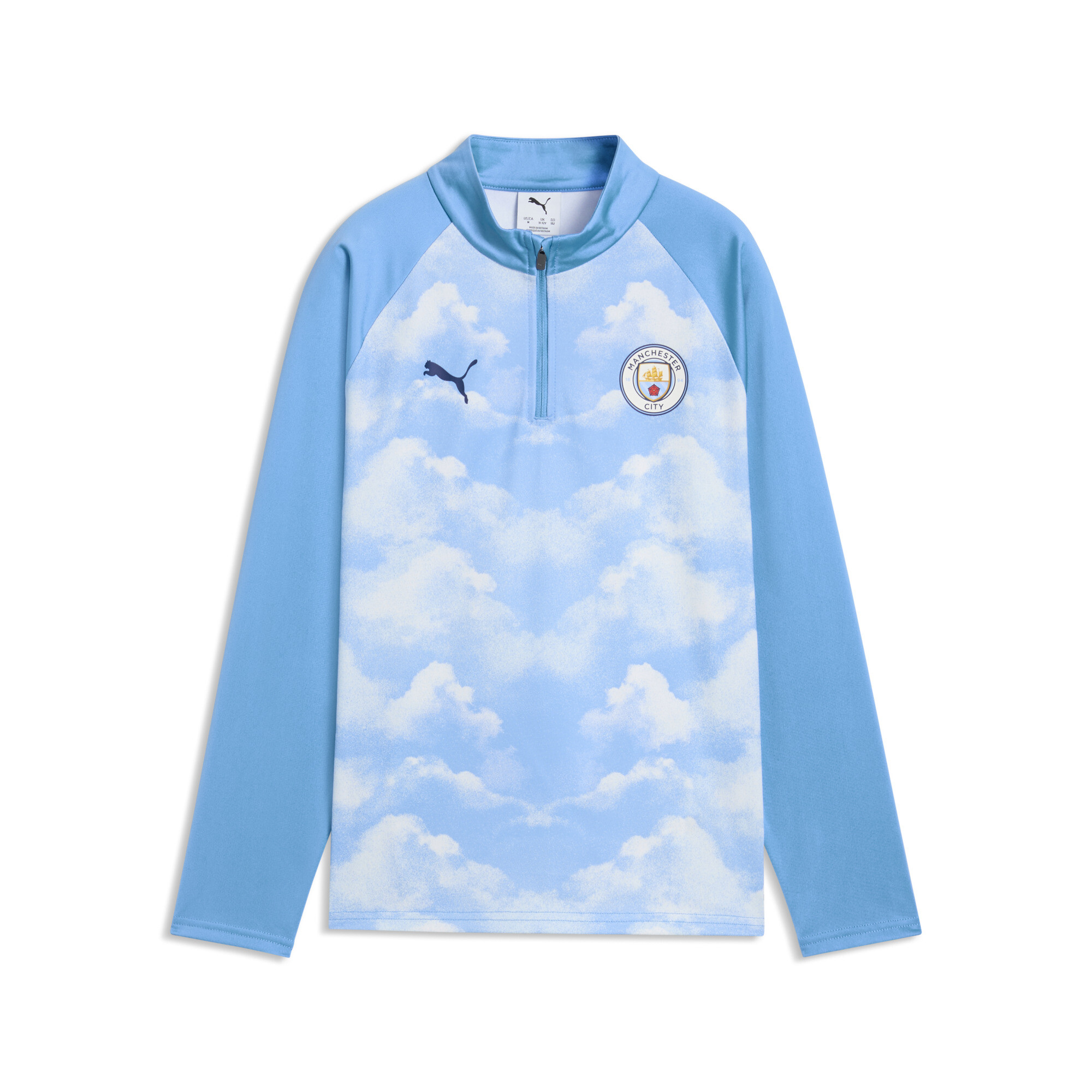 PUMA Haut dchauffement col zipp Manchester City Enfant et Adolescent Accessoires Bleu 15-16Y 75 €