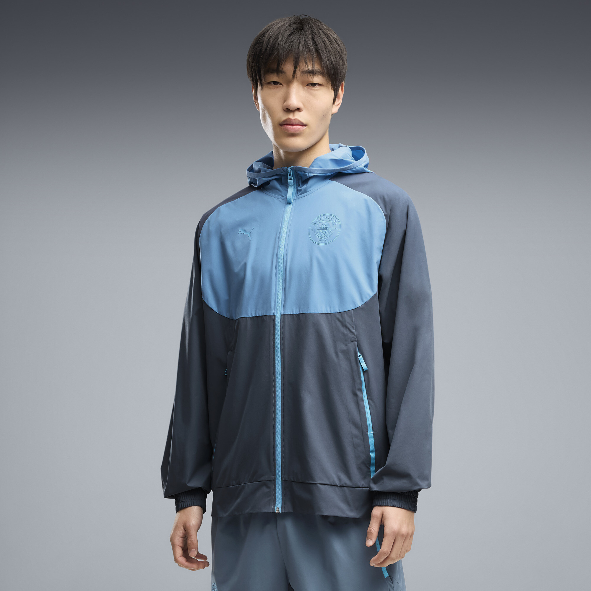 Veste tissée zippée PUMATECH Manchester City Homme Vêtements