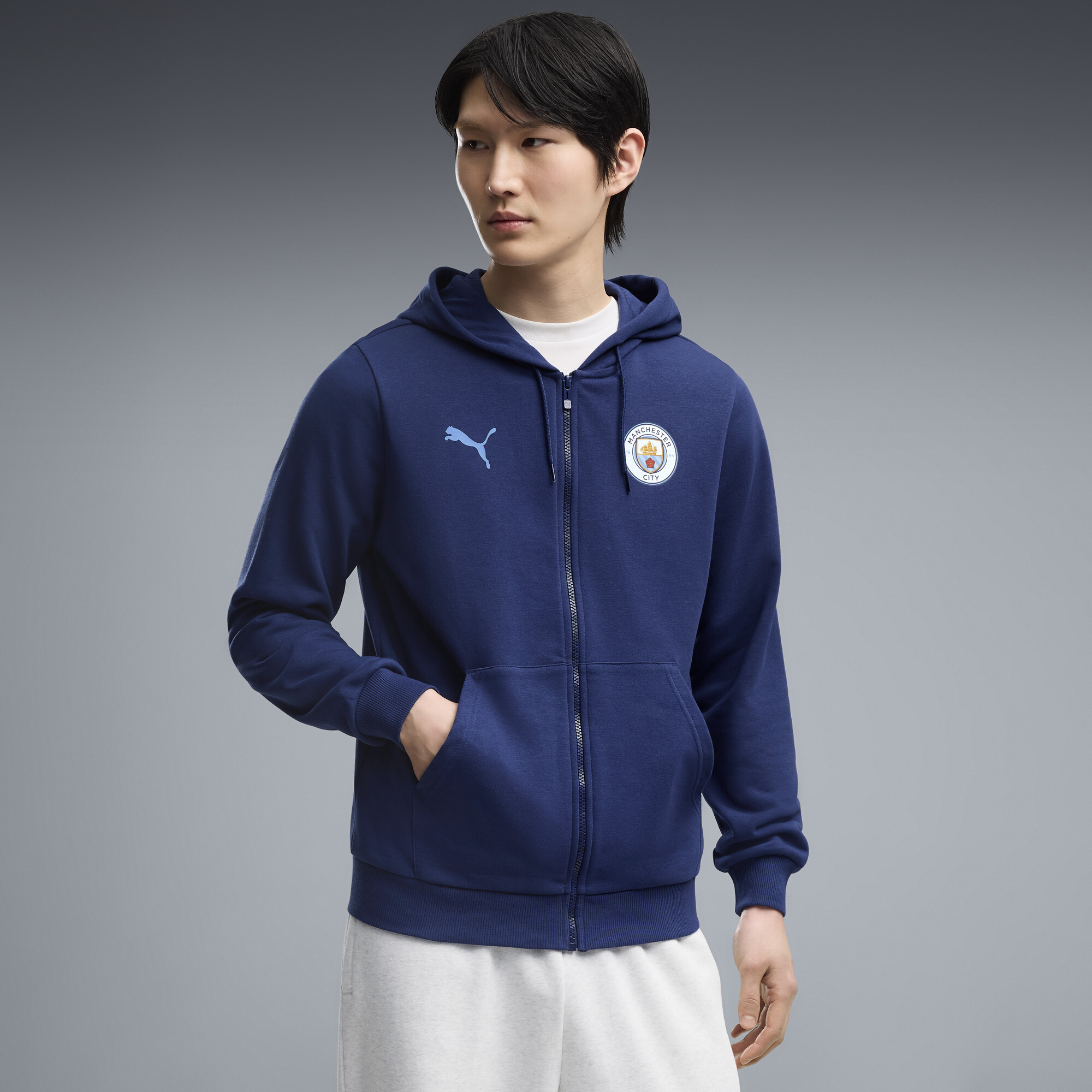 PUMA Veste à capuche ftblCulture Manchester City Homme Vêtements