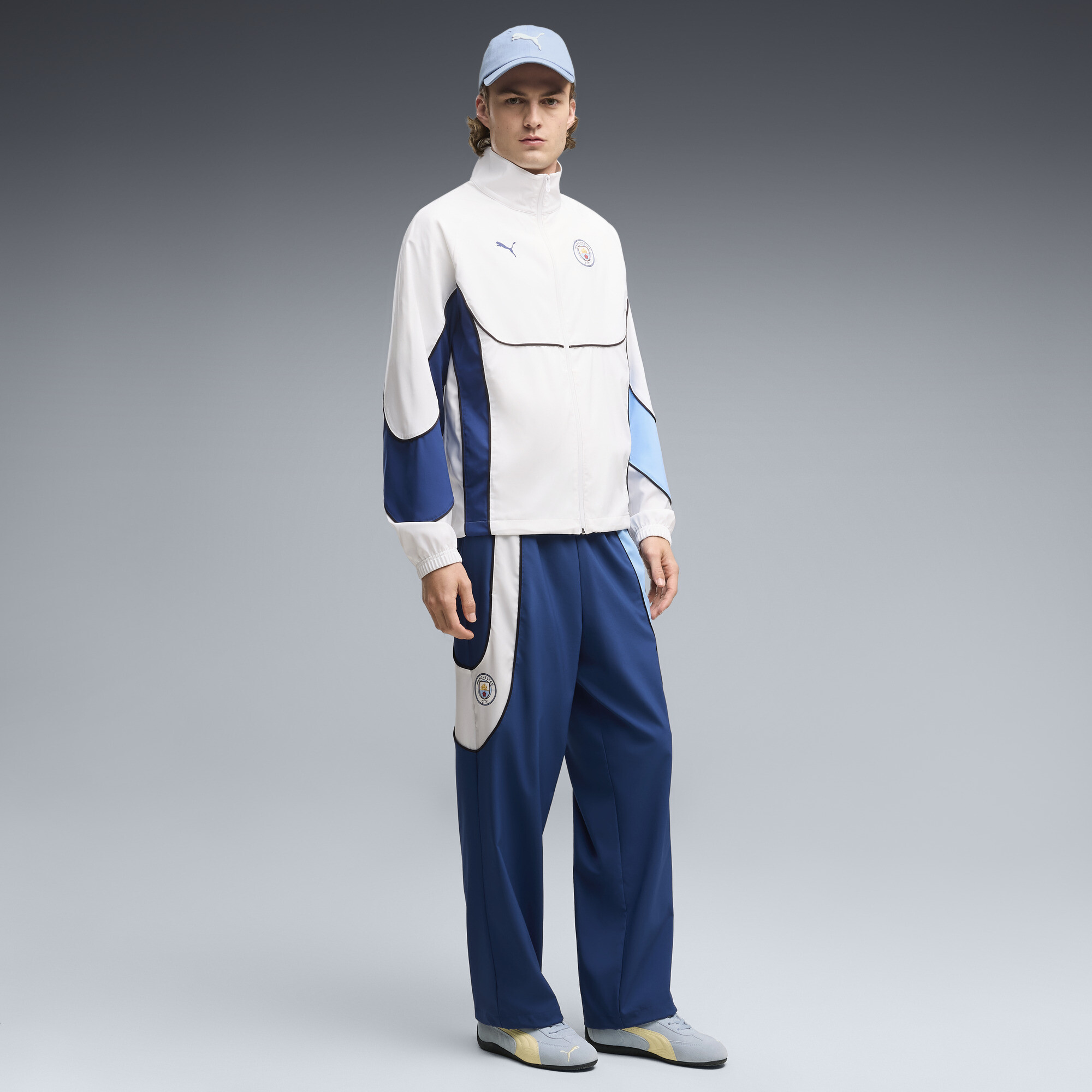 Manchester City PUMATECH-X Relaxed Trainingshose Herren, Kleidung, Blau, XXL