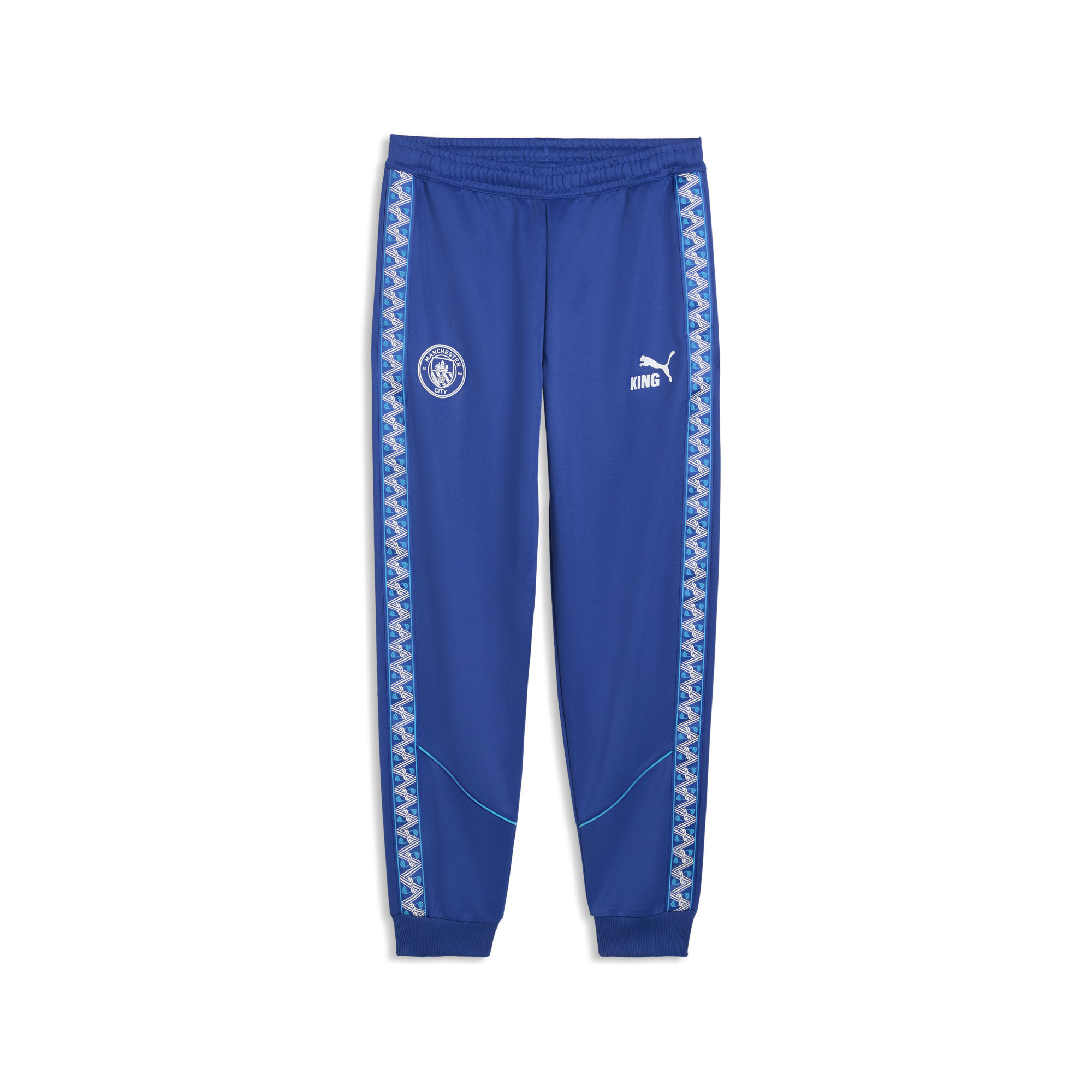 PUMA Manchester City KING Anthem broek voor Heren, Blauw/Wit, Maat S