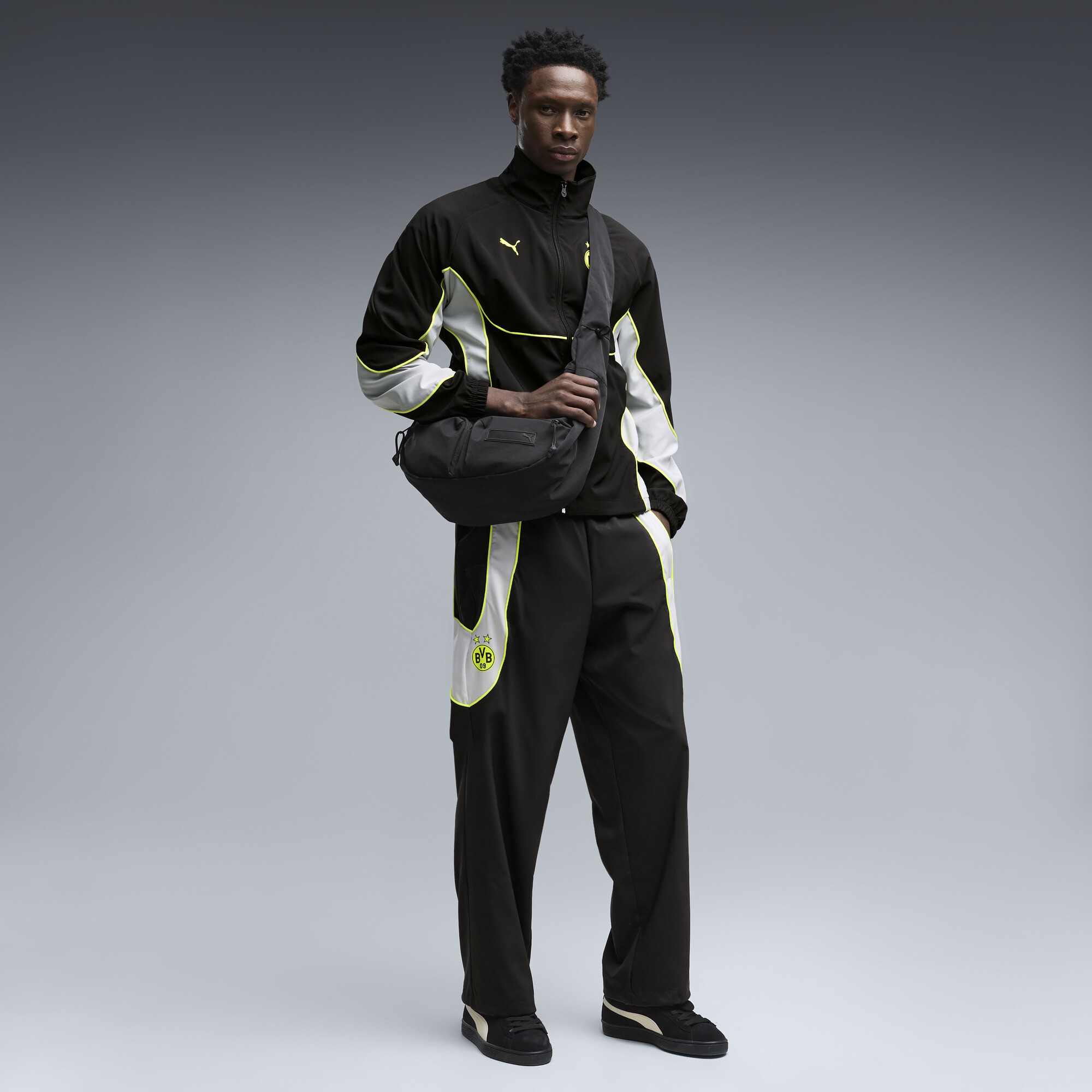 Pantalon de survtement PUMATECH-X Borussia Dortmund Homme Accessoires Noir L 85 €