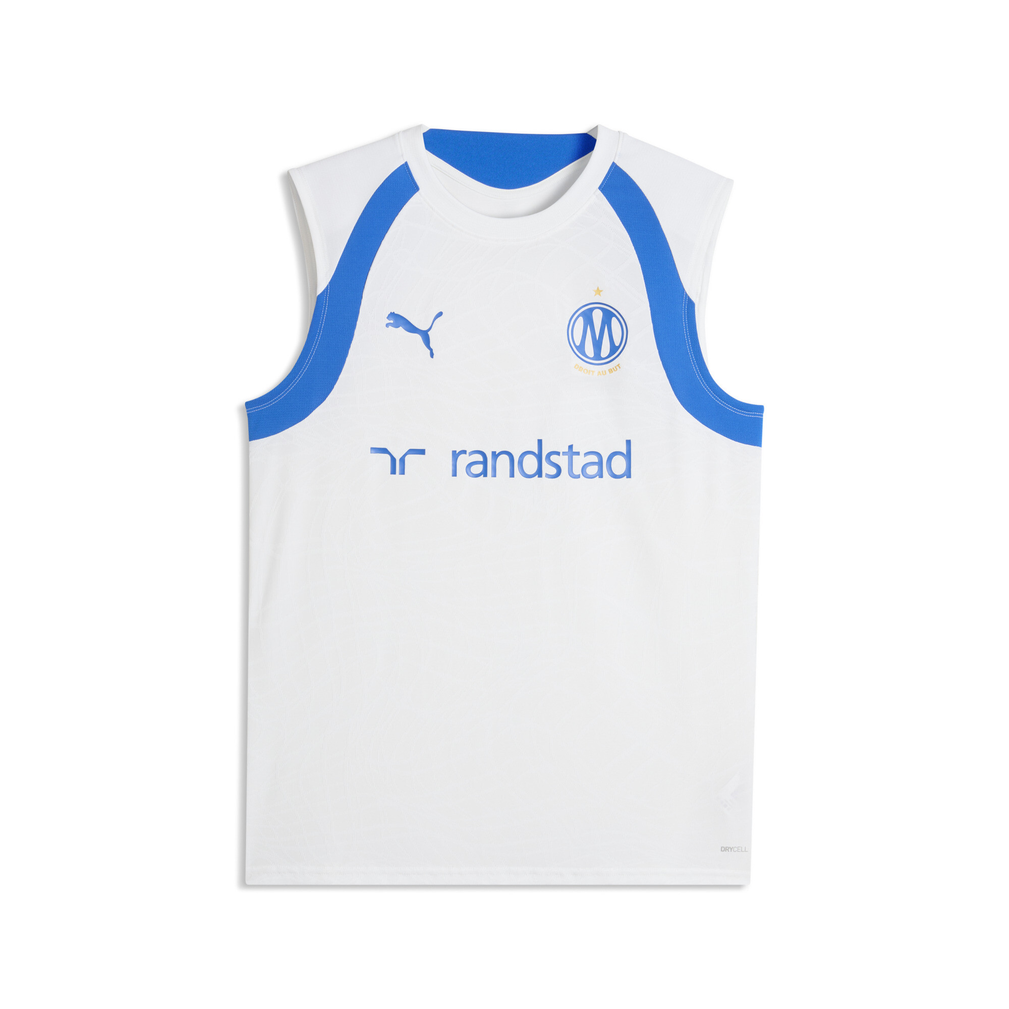 PUMA Olympique de Marseille Ärmelloses Trainingstrikot Herren, Accessoires, Weiß, XXL