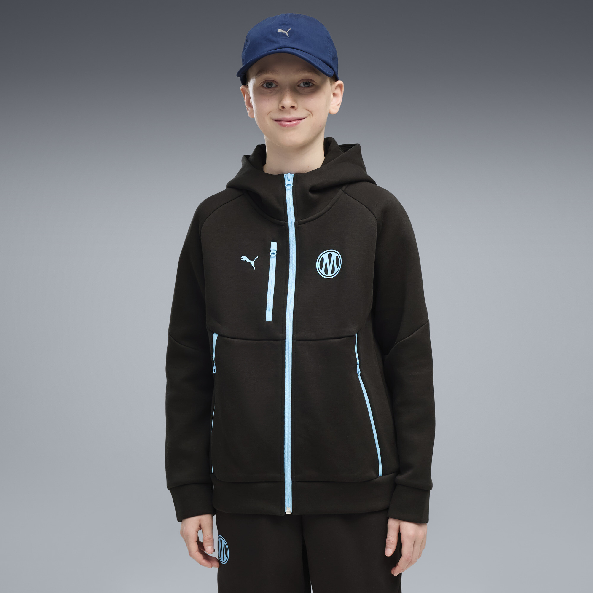 Veste à capuche zippée PUMATECH Olympique de Marseille Enfant et Adolescent Vêtements 5 6Y