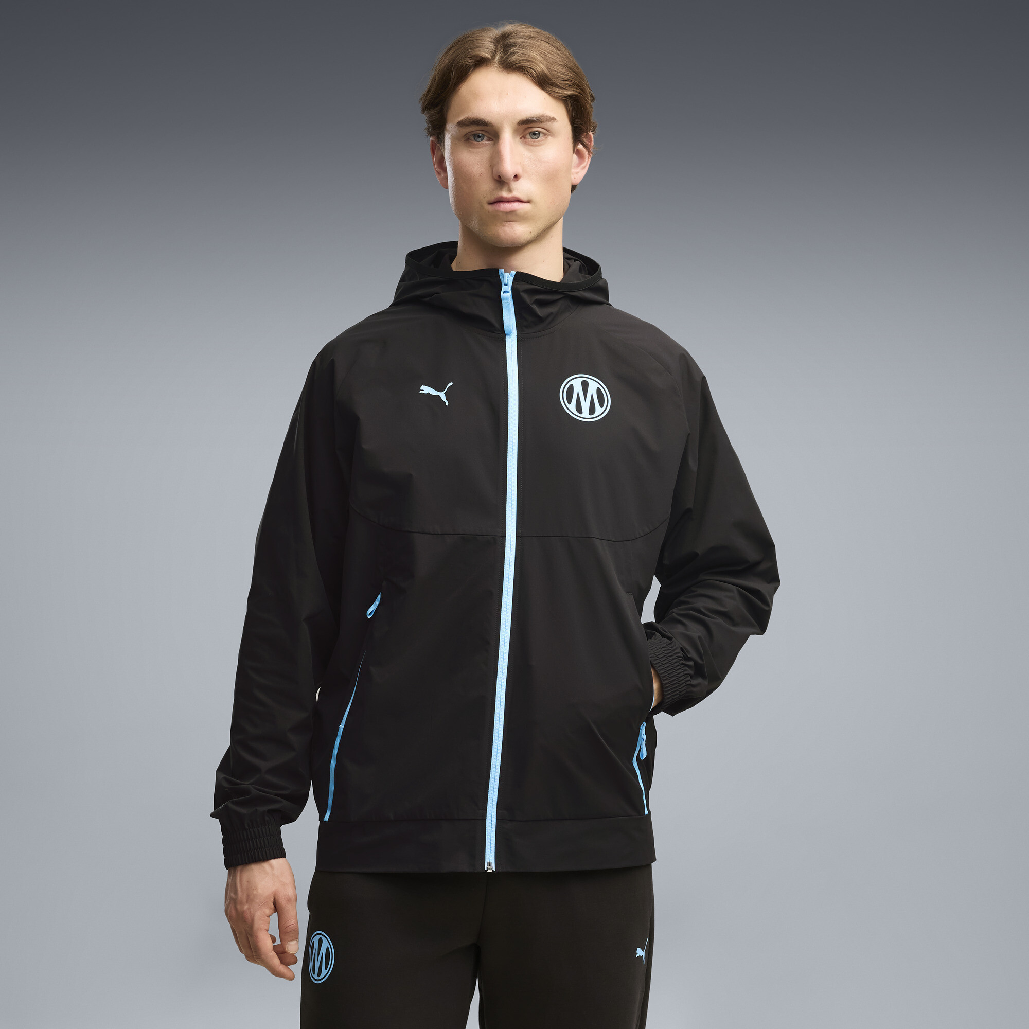 Veste tissée zippée PUMATECH Olympique de Marseille Homme Vêtements - vue 2