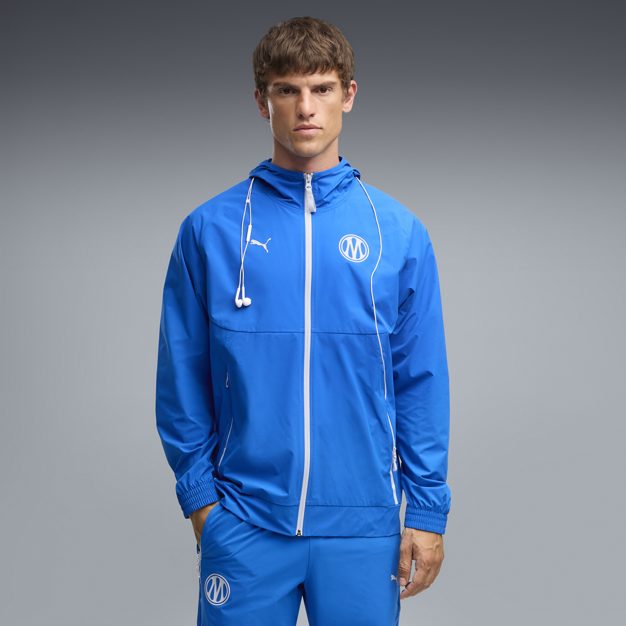 Veste tissée zippée PUMATECH Olympique de Marseille Homme Vêtements