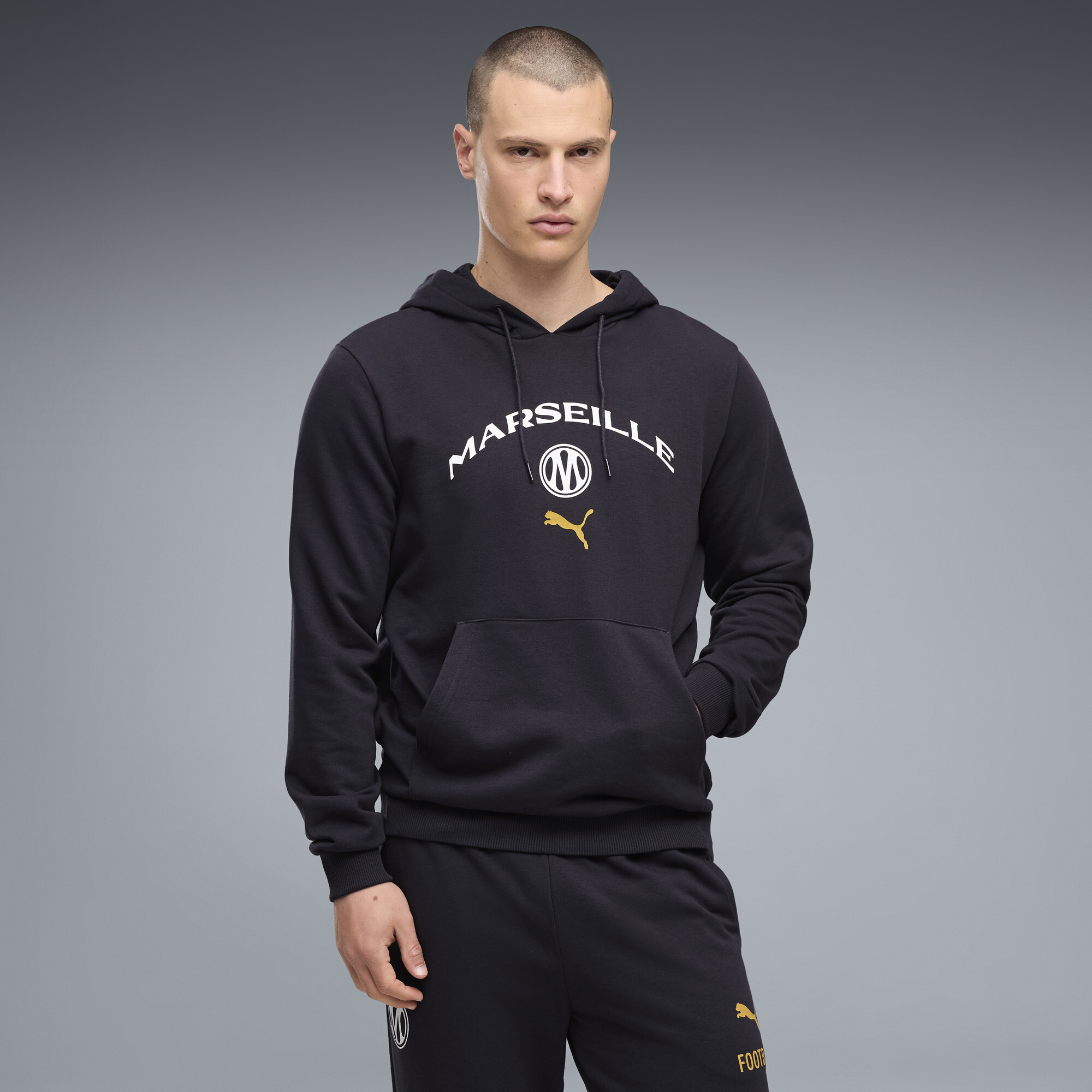 PUMA Hoodie ftblCulture Olympique de Marseille Homme Vêtements