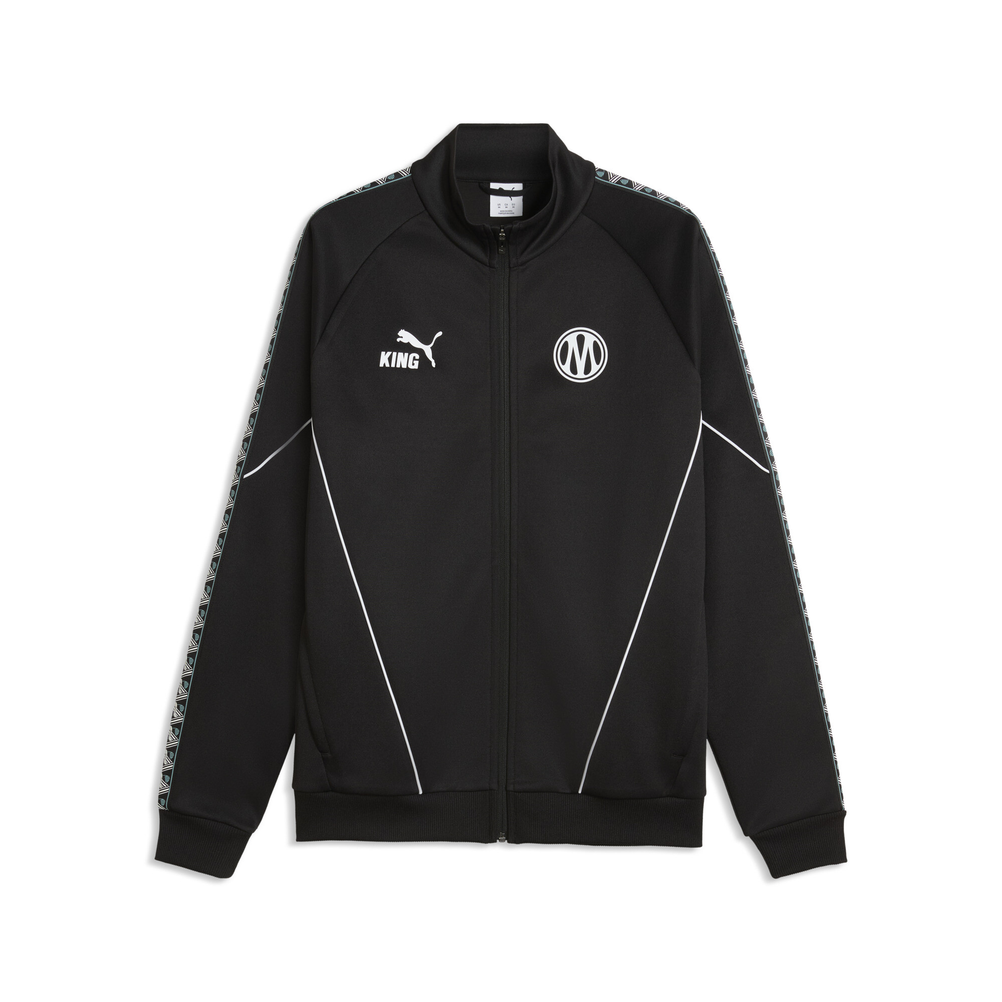 PUMA Olympique de Marseille KING Anthem Jacke mit Reißverschluss Herren, Kleidung, Schwarz, XXL