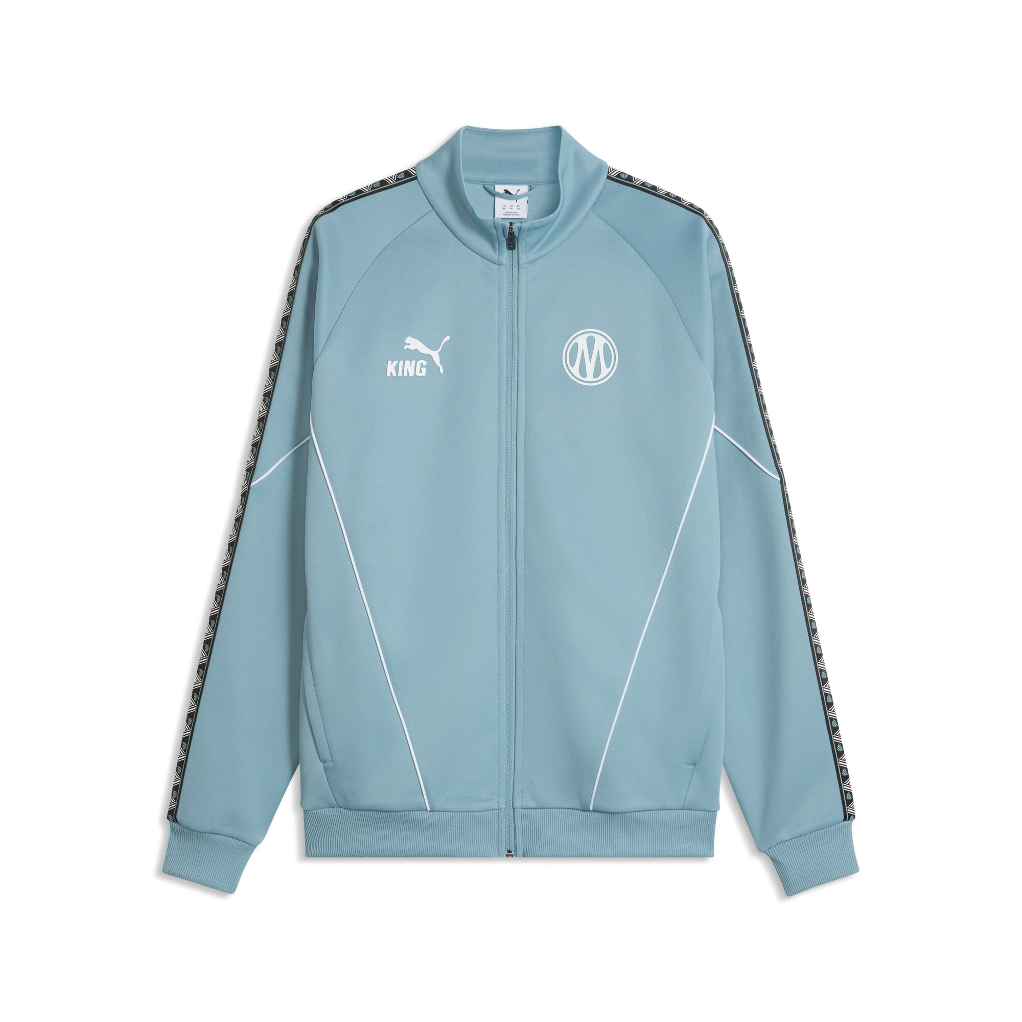 PUMA Olympique de Marseille KING Anthem Jacke mit Reißverschluss Herren, Kleidung, Blau, XXL