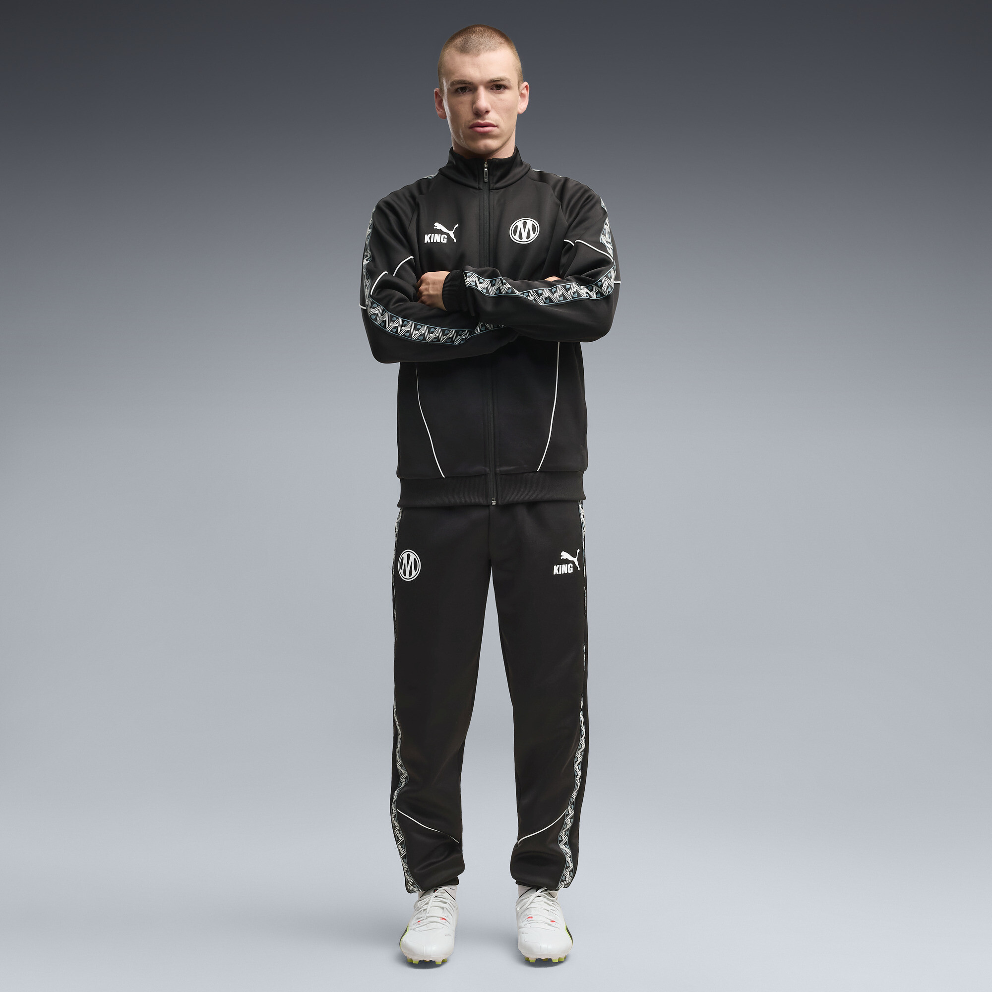 Puma Olympique De Marseille King Anthem Hose Herren, Accessoires, Schwarz, Xl