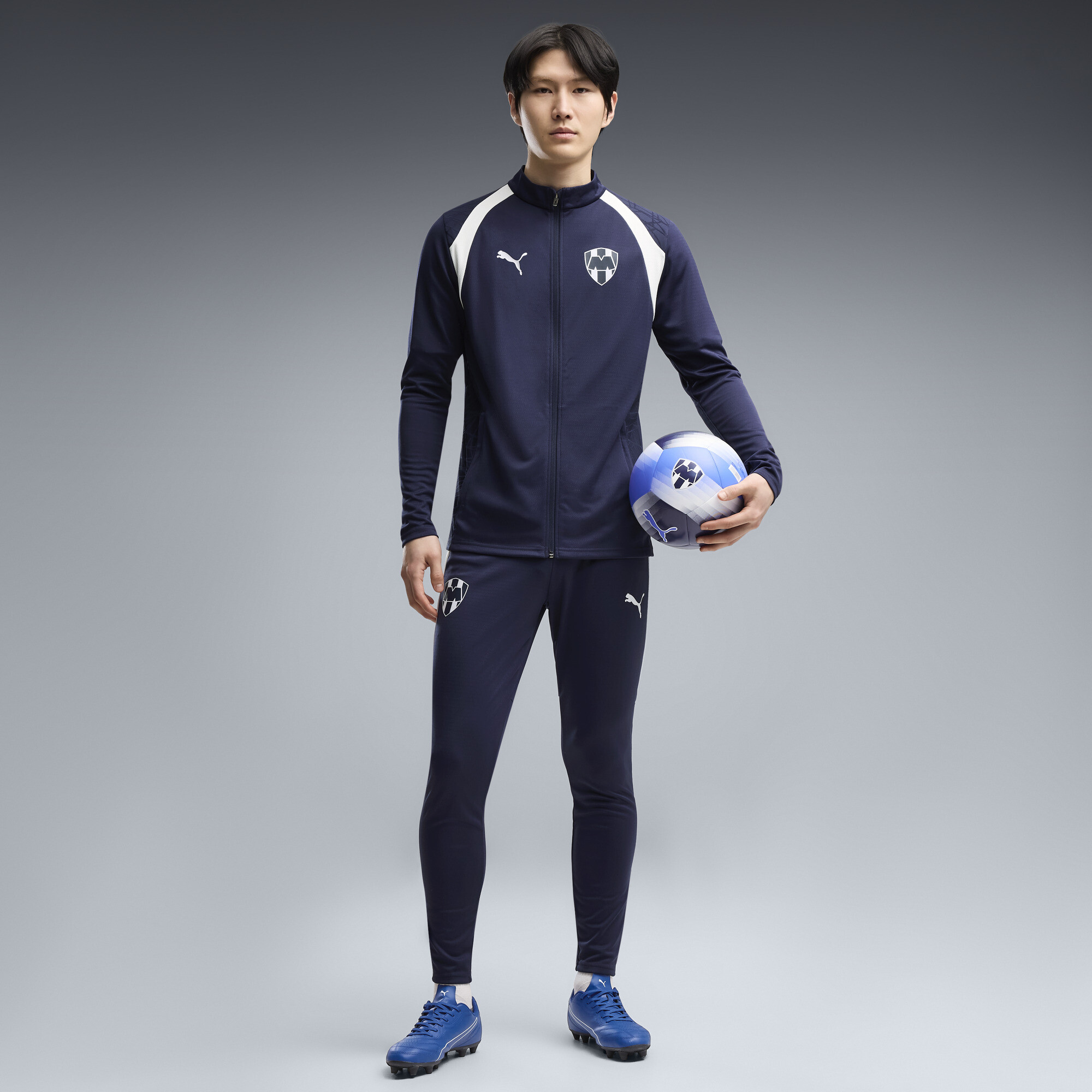 PUMA CF Monterrey Men's Soccer Training Pants in Blue, Size L