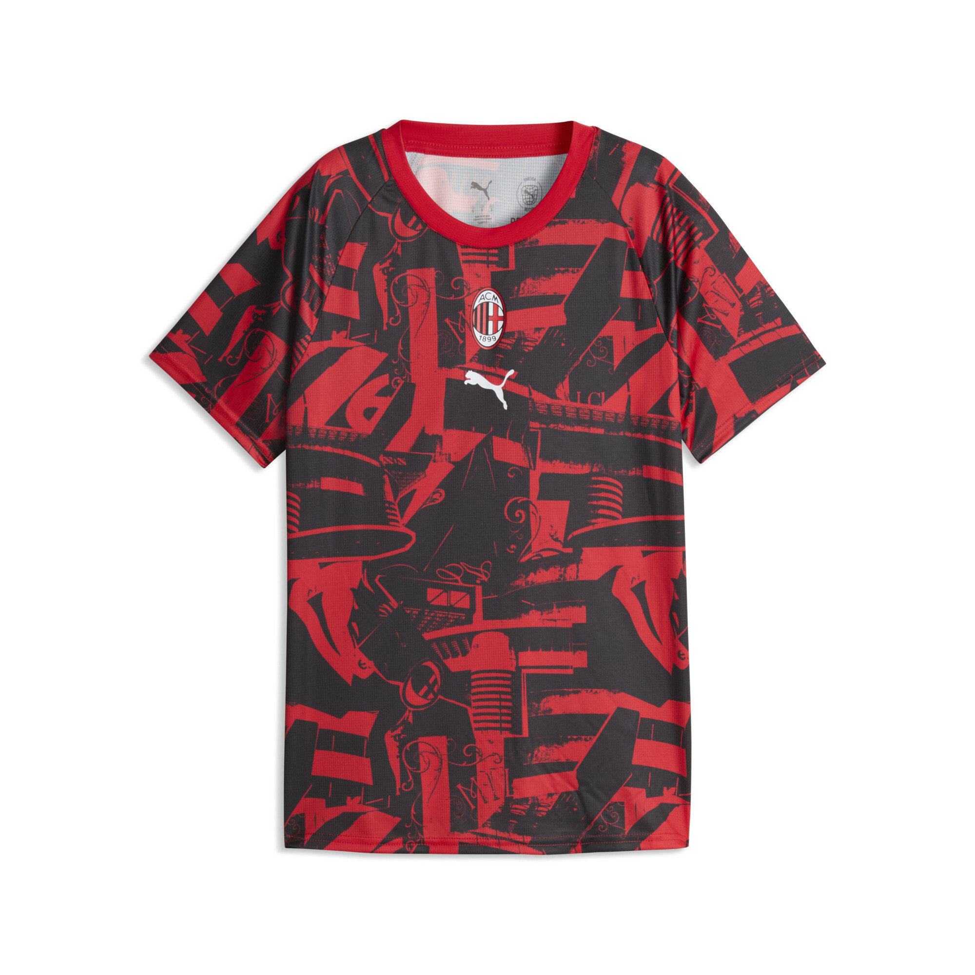 PUMA AC Milan Aufwärmtrikot Damen, Kleidung, Rot, XXL