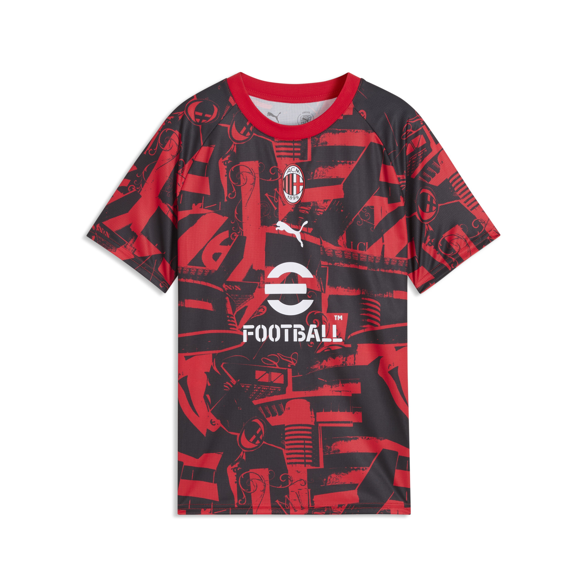 PUMA Maillot d’échauffement AC Milan Enfant et Adolescent Accessoires 7 8Y