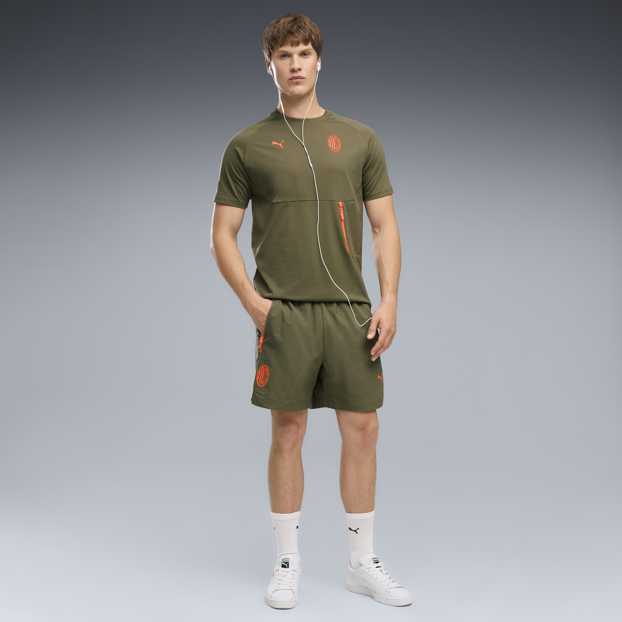 Short tiss dcontract PUMATECH AC Milan Homme Accessoires Gris XL 50 €