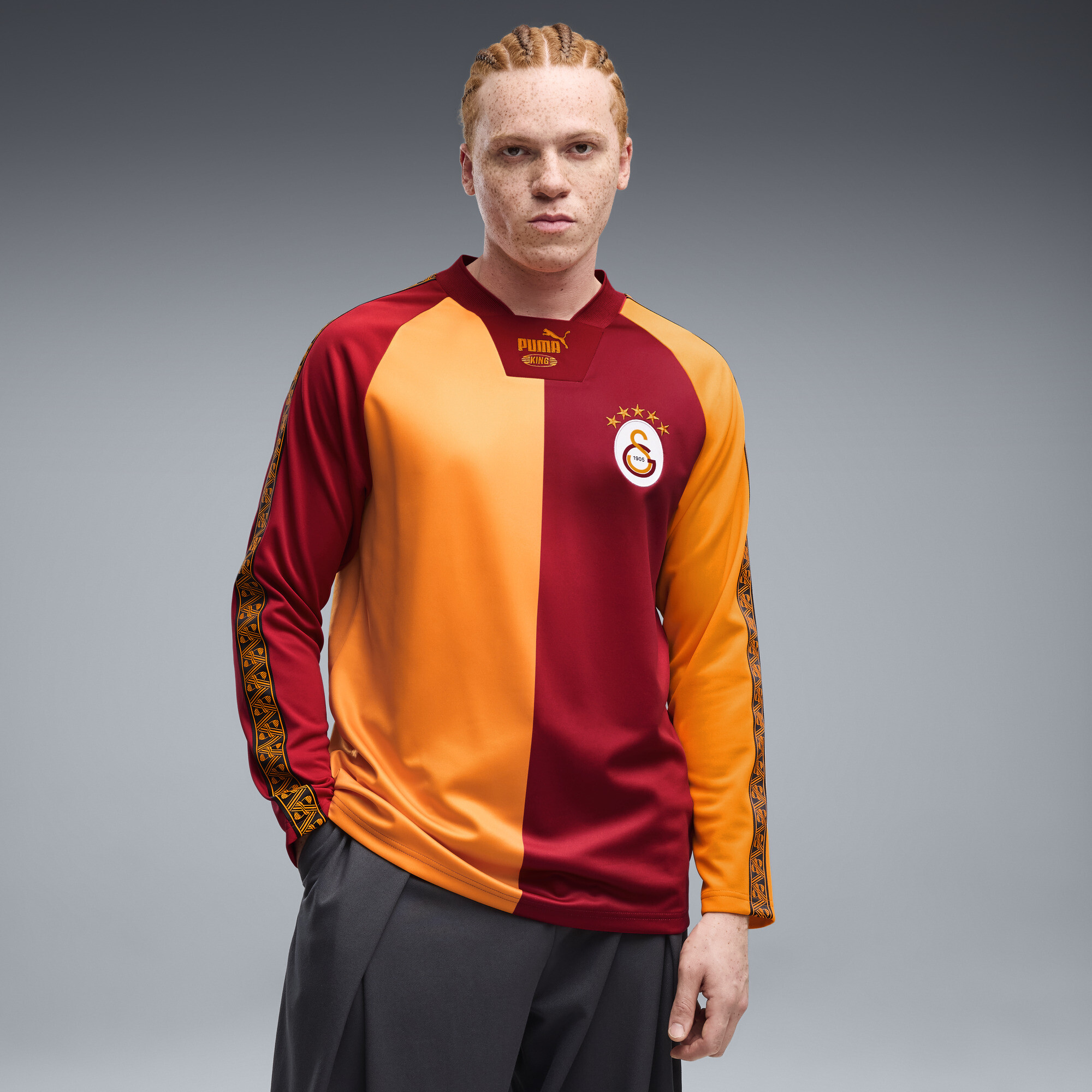 PUMA Galatasaray S.K. KING Langarm-Trikot Herren, Accessoires, Rot, XXL