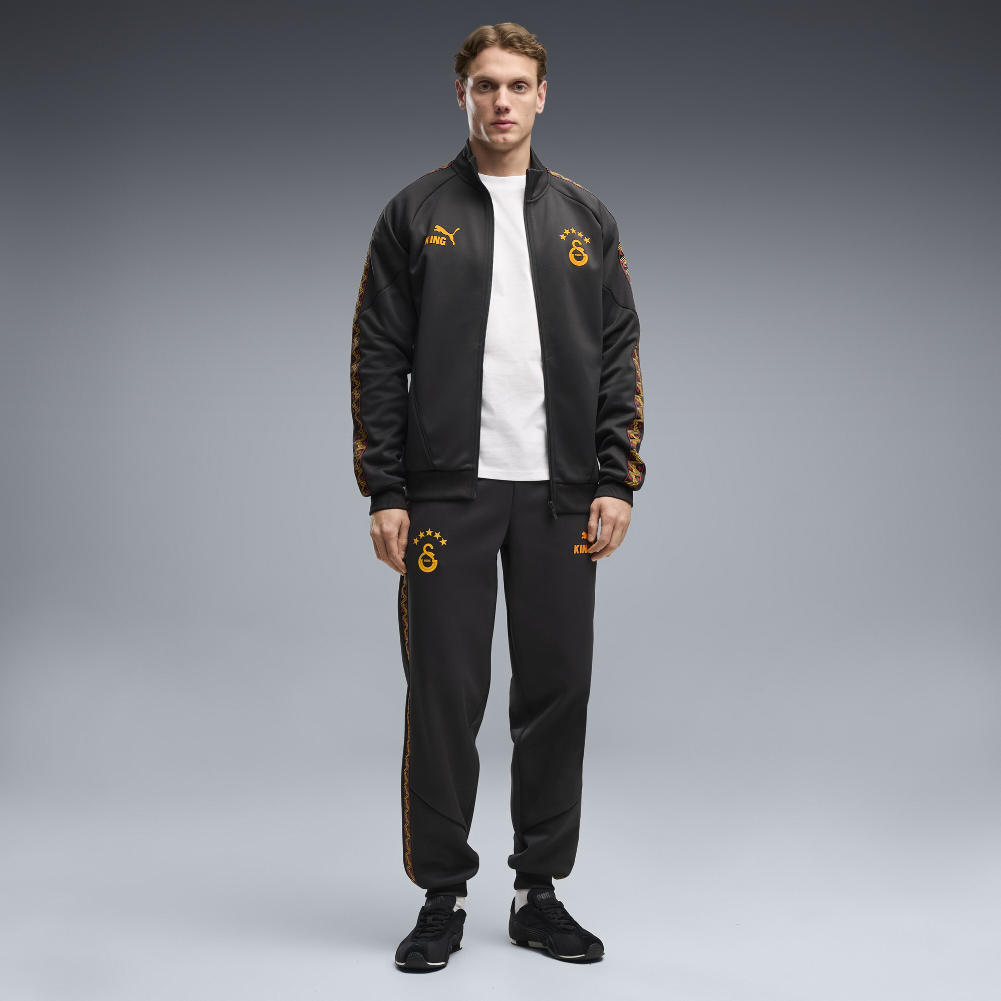 PUMA Galatasaray S.K. KING Anthem broek voor Heren, Grijs, Maat M