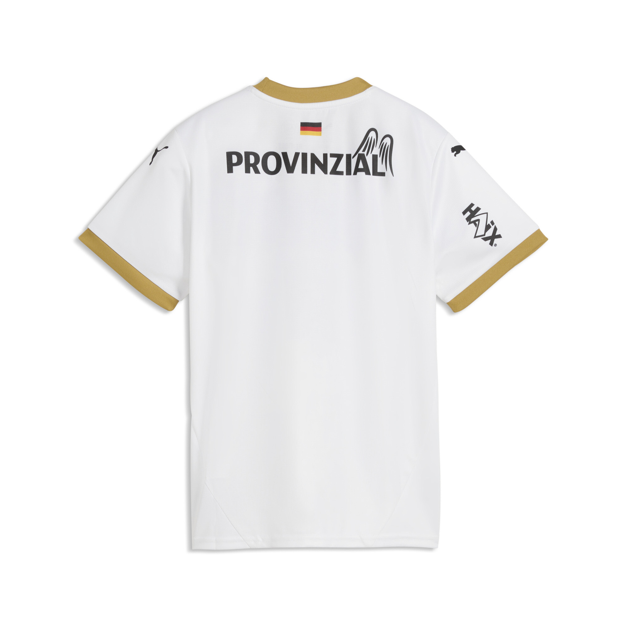 PUMA THW Kiel handbalshirt, Wit/Goud, Maat 15-16Y thumbnail 2