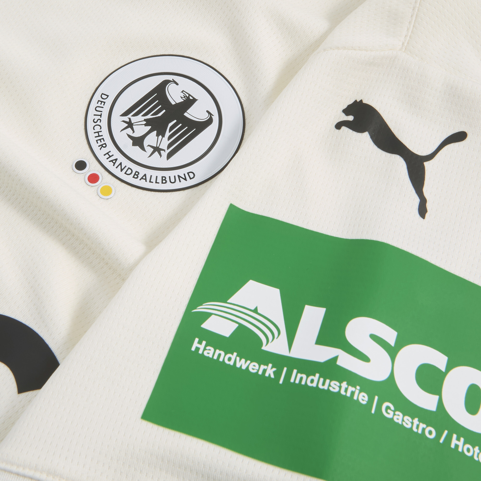 PUMA Duitsland Handbal thuisshirt, Grijs/Wit, Maat 5-6Y thumbnail 2