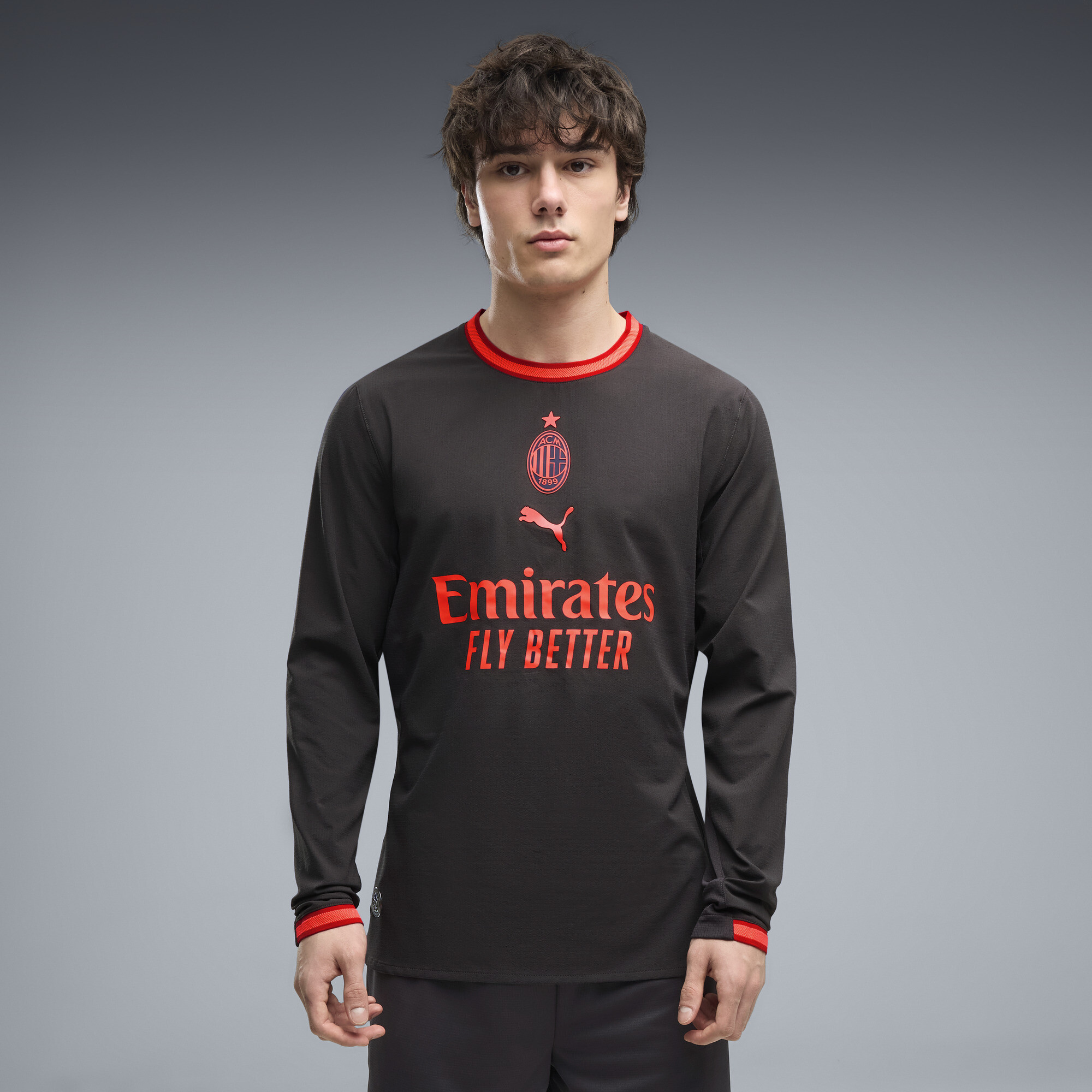 PUMA Maillot manches longues Authentic Third 2627 AC Milan Homme Vtements Gris 3XL 160 €