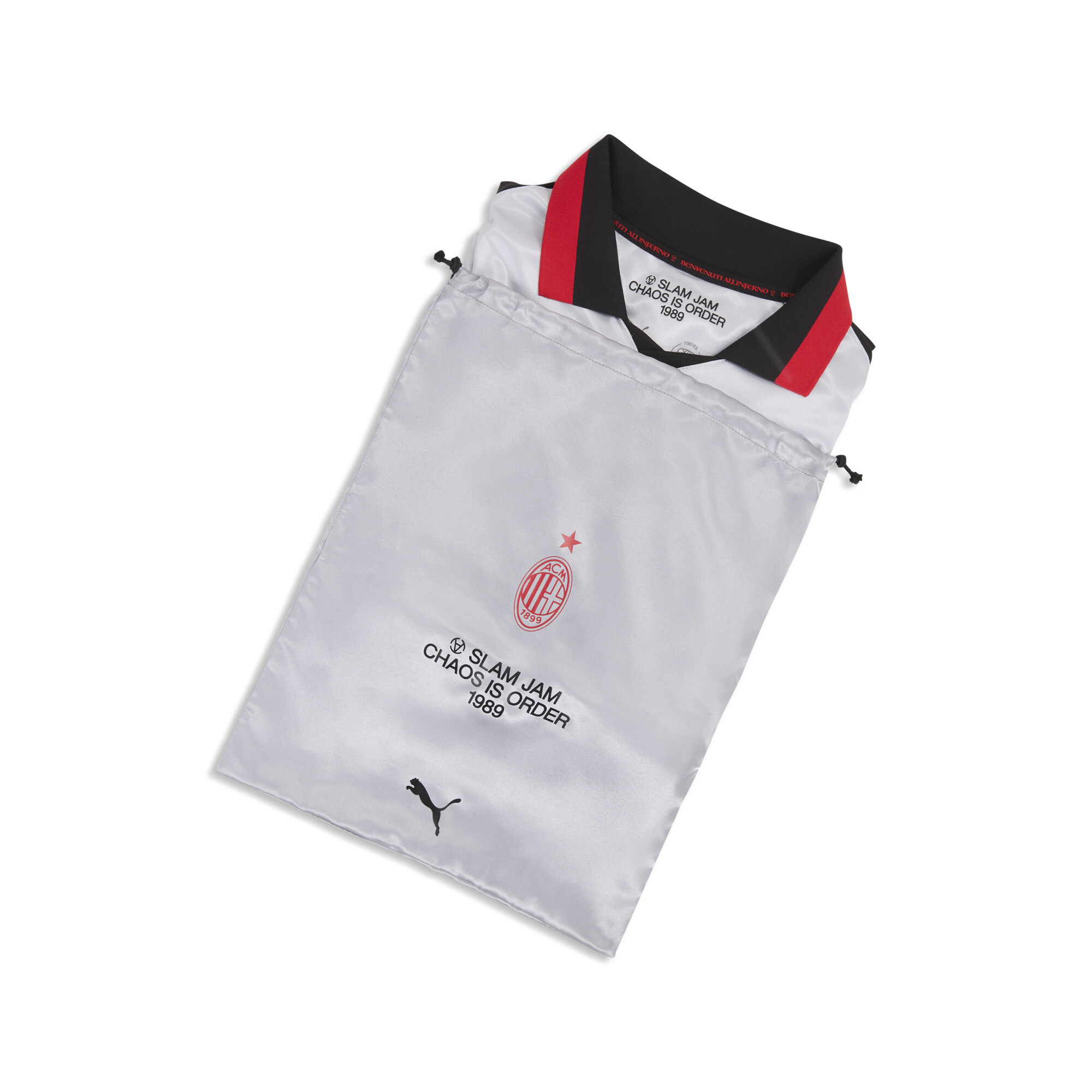PUMA AC MILAN x SLAM JAM Limited Edition shirt met lange mouwen voor Heren, Zilver, Maat 3XL thumbnail 2