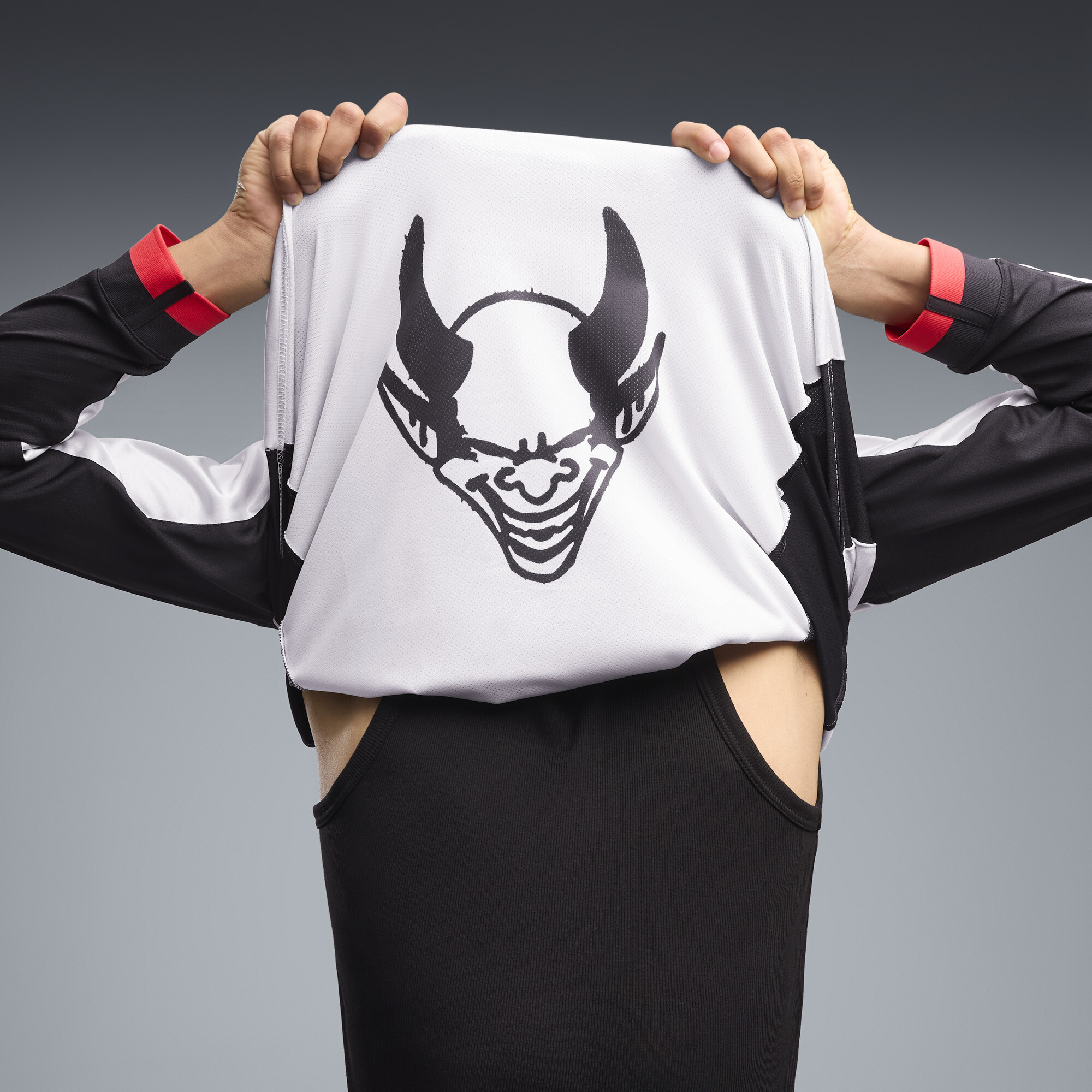 PUMA AC MILAN x SLAM JAM Limited Edition shirt met lange mouwen voor Heren, Zilver, Maat 3XL thumbnail 6