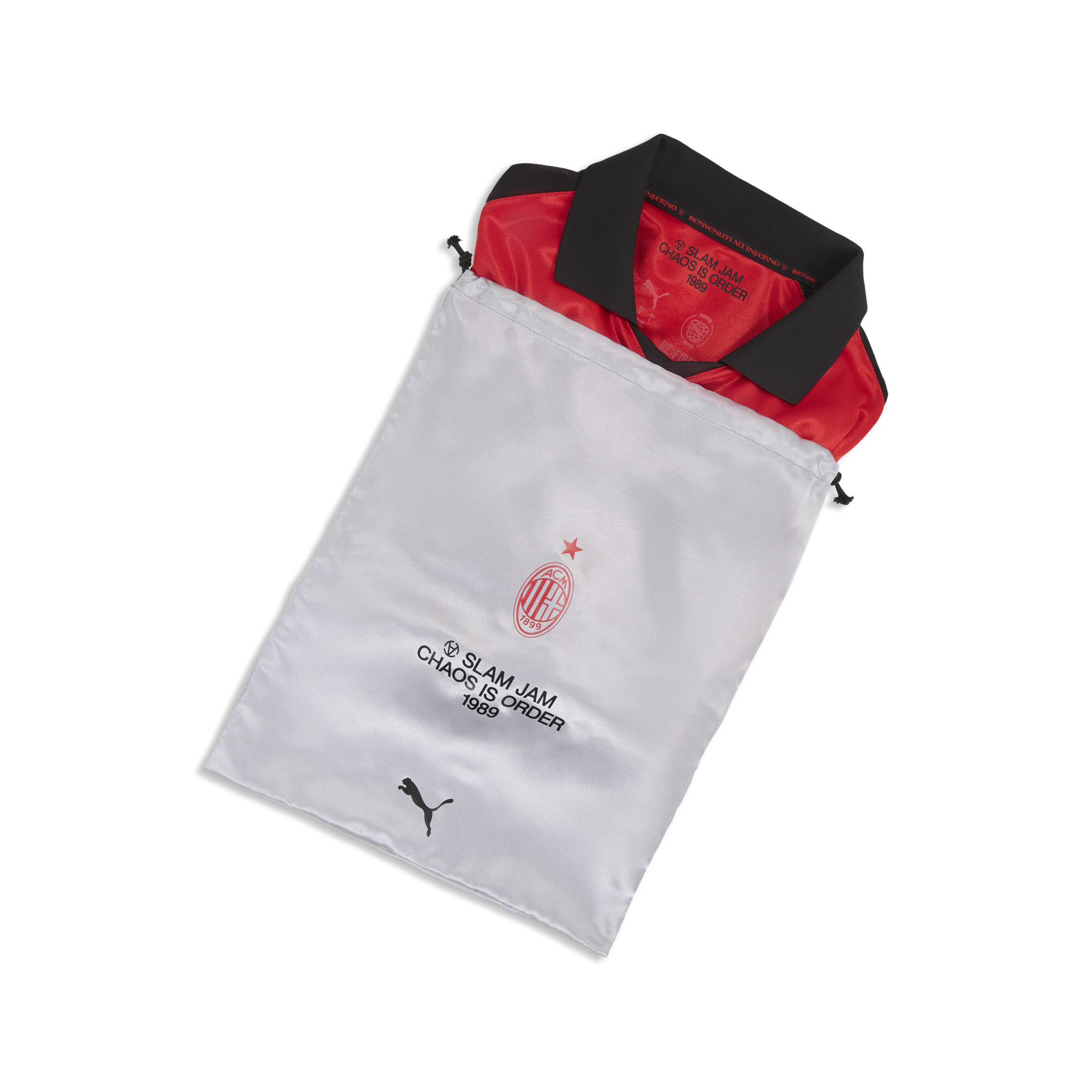 PUMA AC MILAN x SLAM JAM Limited Edition shirt met lange mouwen voor Heren, Rood, Maat XXL thumbnail 2