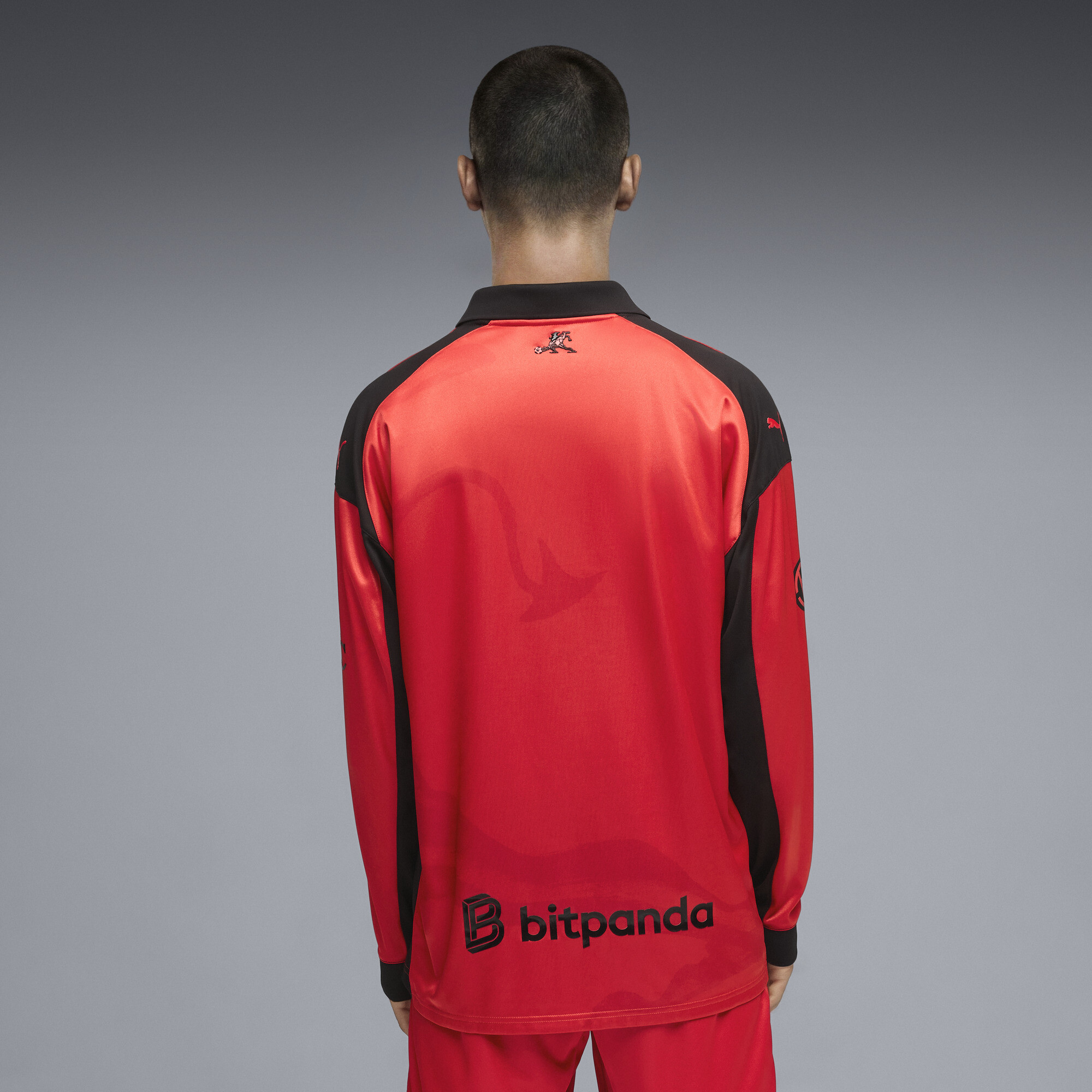 PUMA AC MILAN x SLAM JAM Limited Edition shirt met lange mouwen voor Heren, Rood, Maat XXL thumbnail 6