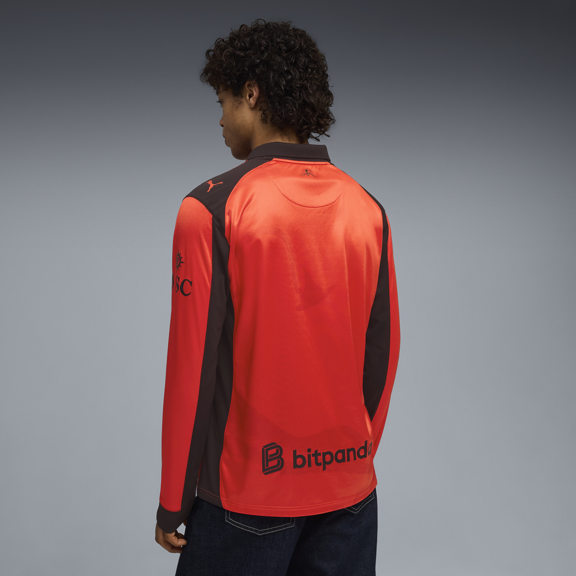 PUMA AC MILAN x SLAM JAM shirt met lange mouwen voor Heren, Rood, Maat M thumbnail 6