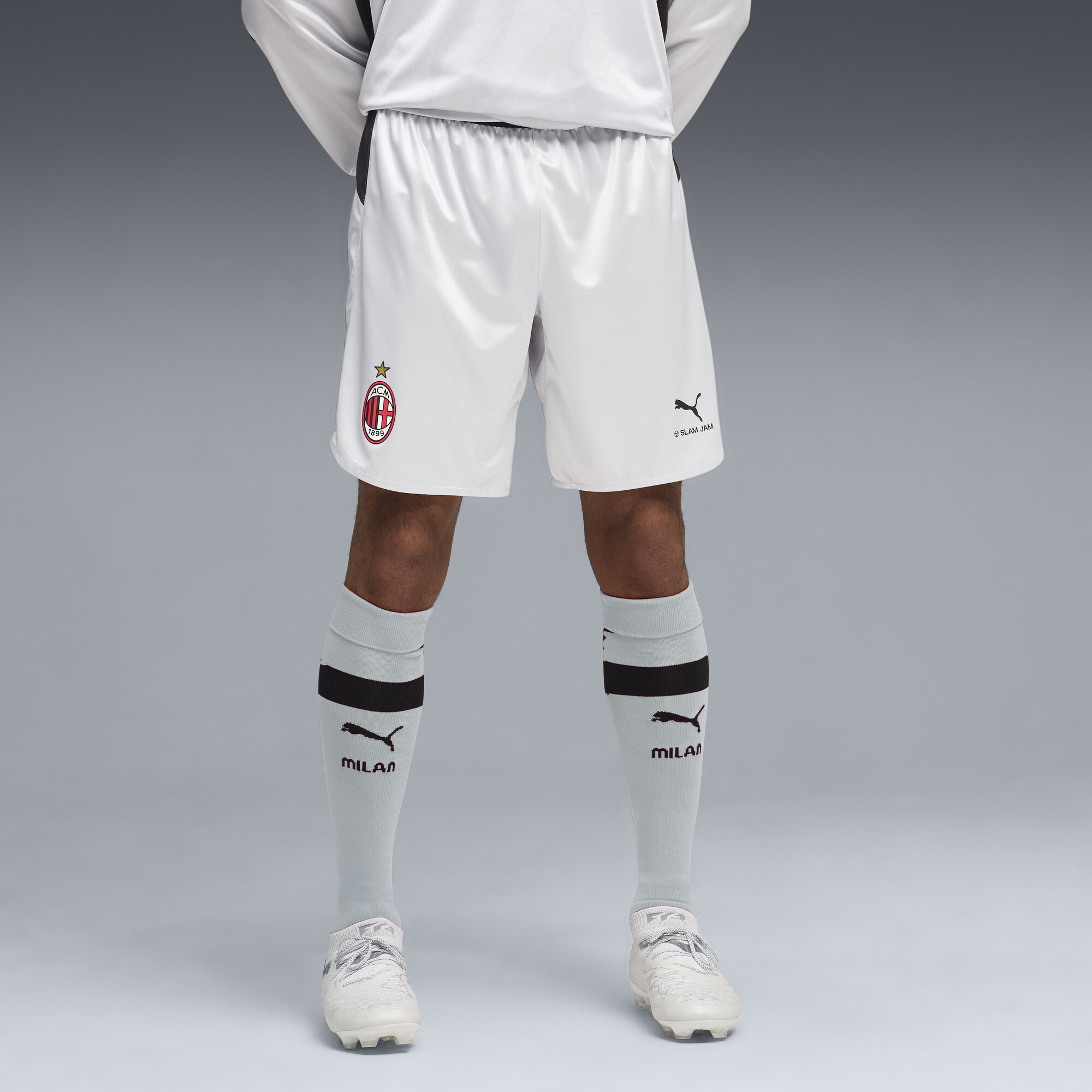 PUMA AC MILAN x SLAM JAM Jam short voor Heren, Zilver, Maat XS