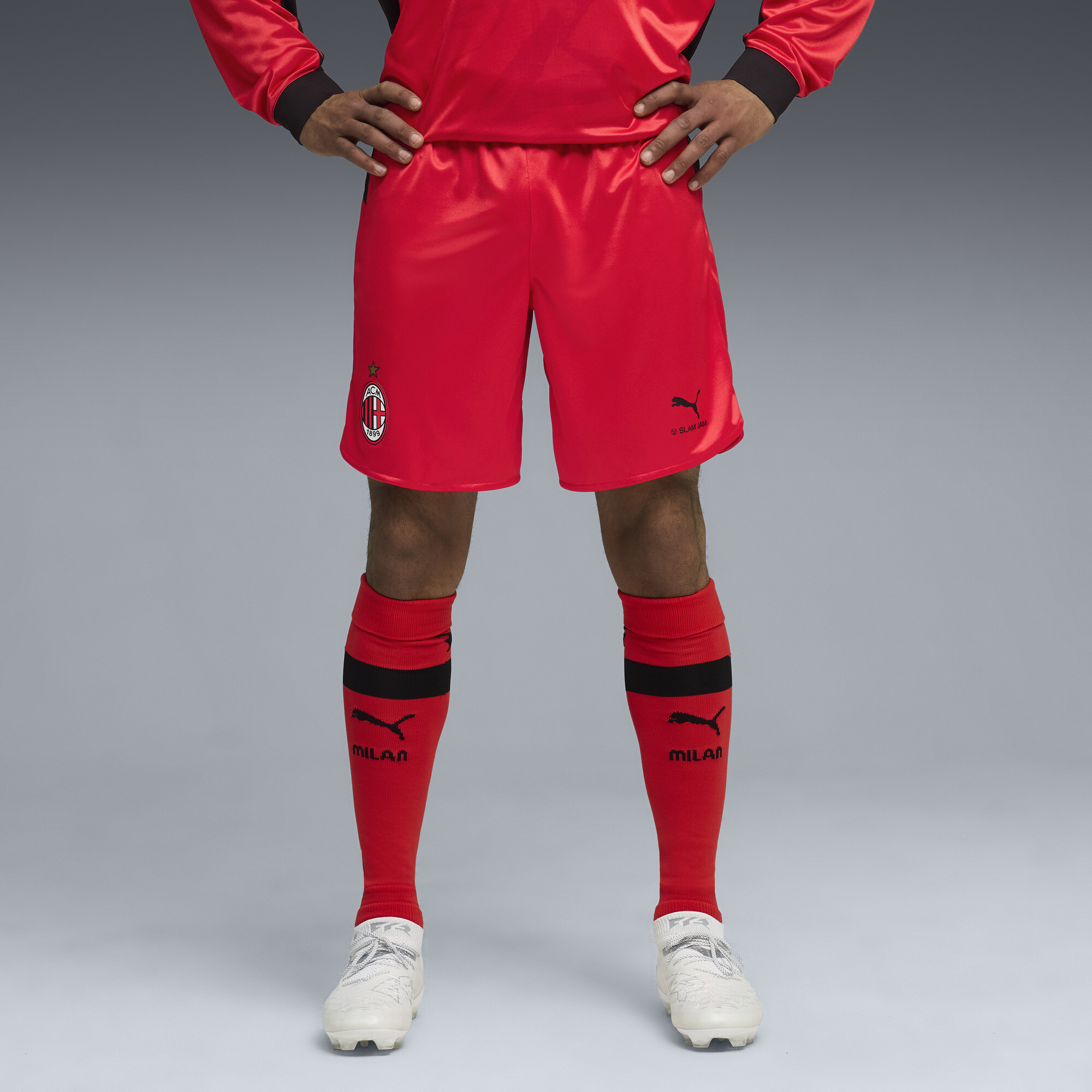 PUMA AC MILAN x SLAM JAM Jam short voor Heren, Rood, Maat XL