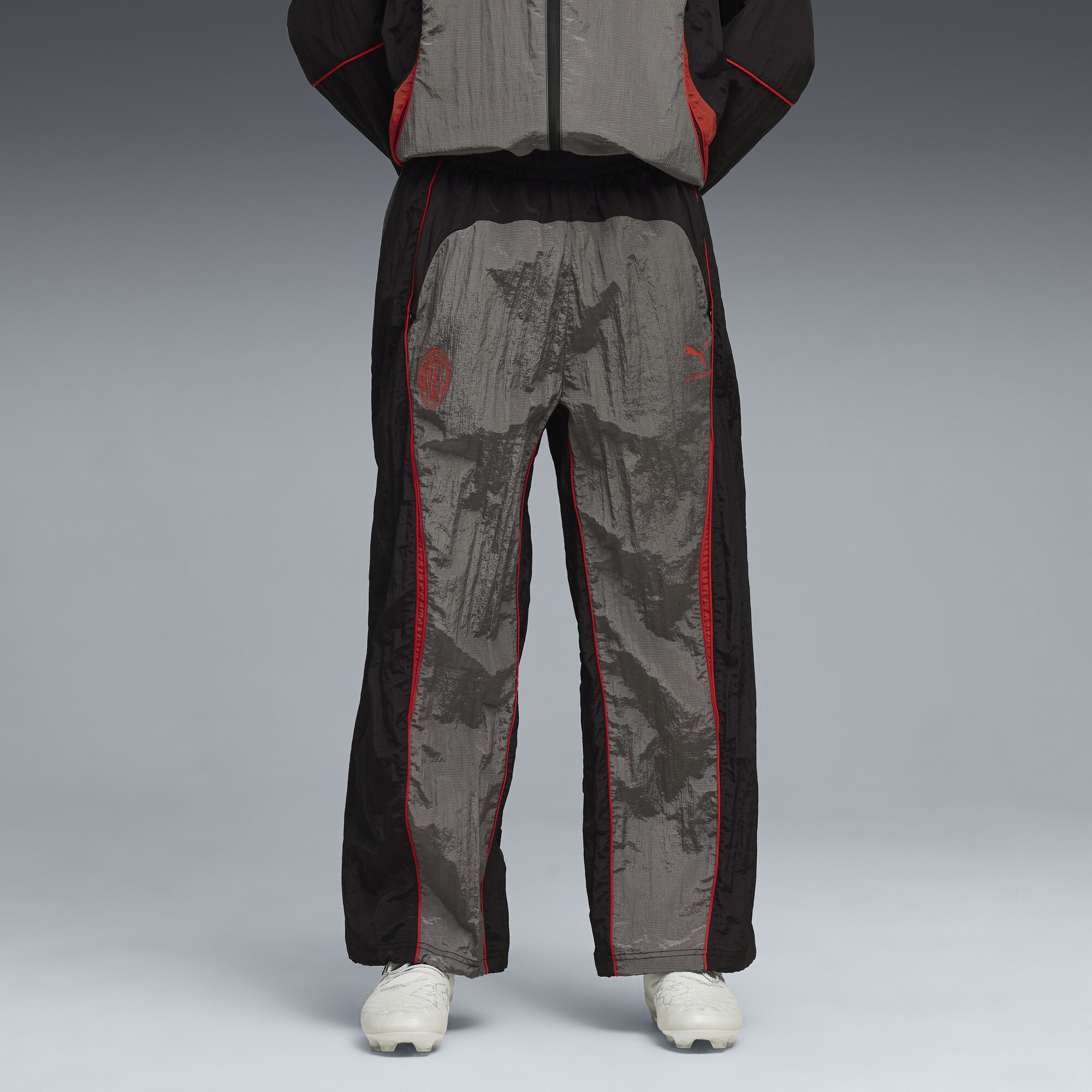 PUMA AC MILAN x SLAM JAM broek voor Heren, Zwart/Grijs, Maat XXL thumbnail 6