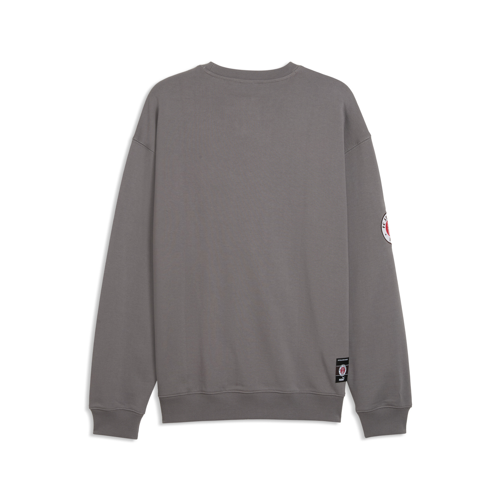 PUMA FC St. Pauli Retro Crew sweatshirt voor Heren, Grijs/Wit, Maat XXL thumbnail 2