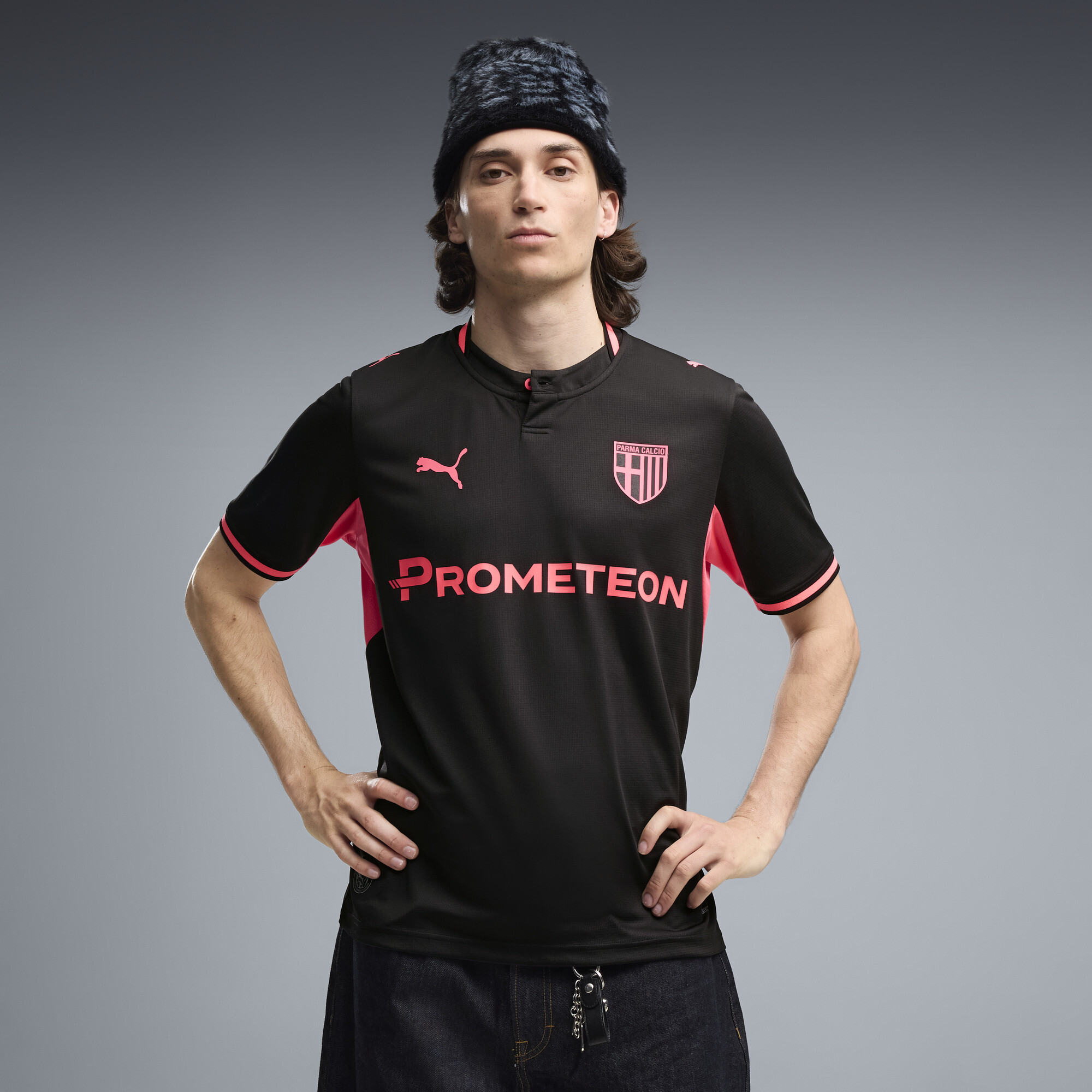 PUMA Parma Calcio 1913 26/27 Ausweichtrikot Herren, Kleidung, Schwarz, XXL