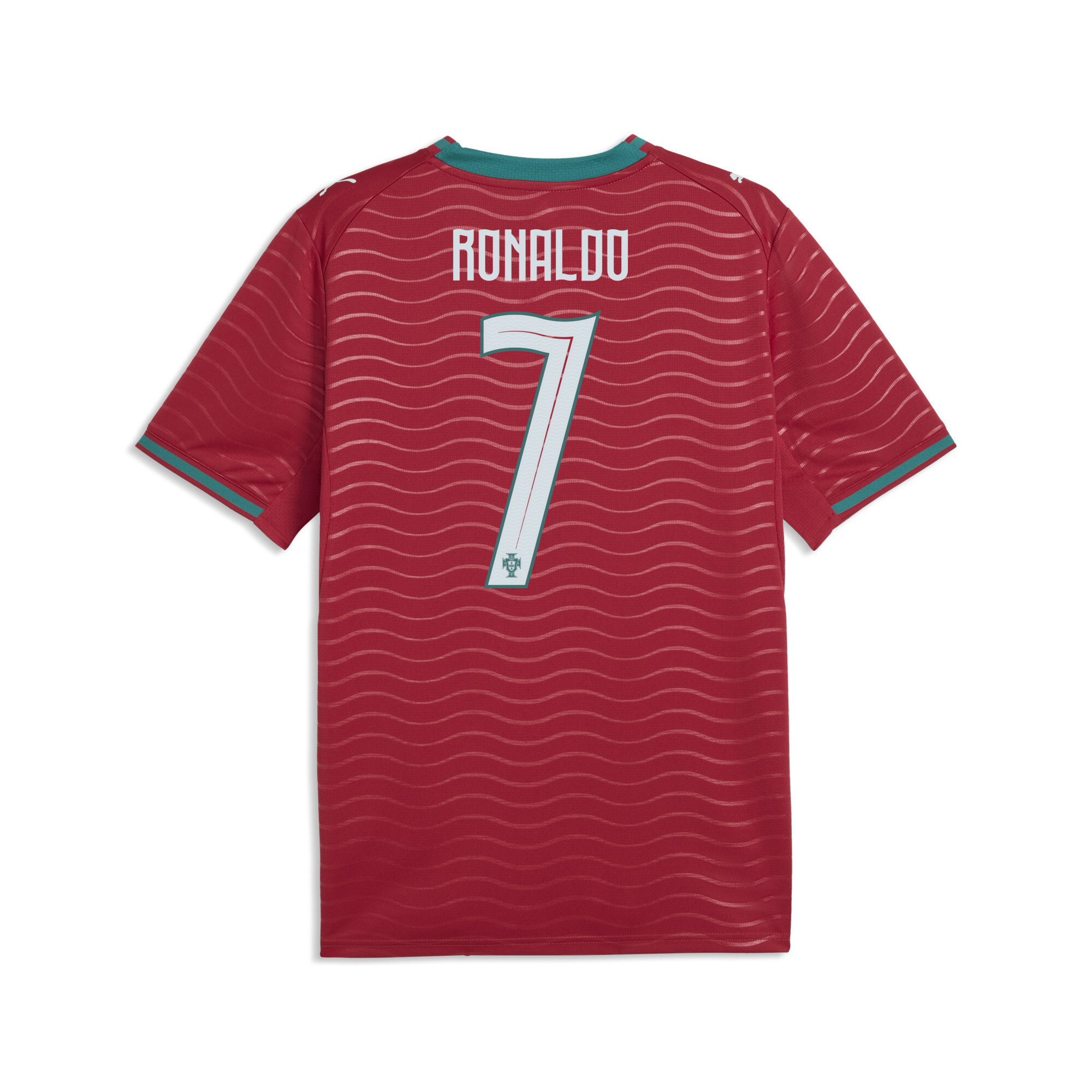 PUMA Portugal 2026 Player thuisshirt voor Heren, Groen/Rood, Maat XS thumbnail 4