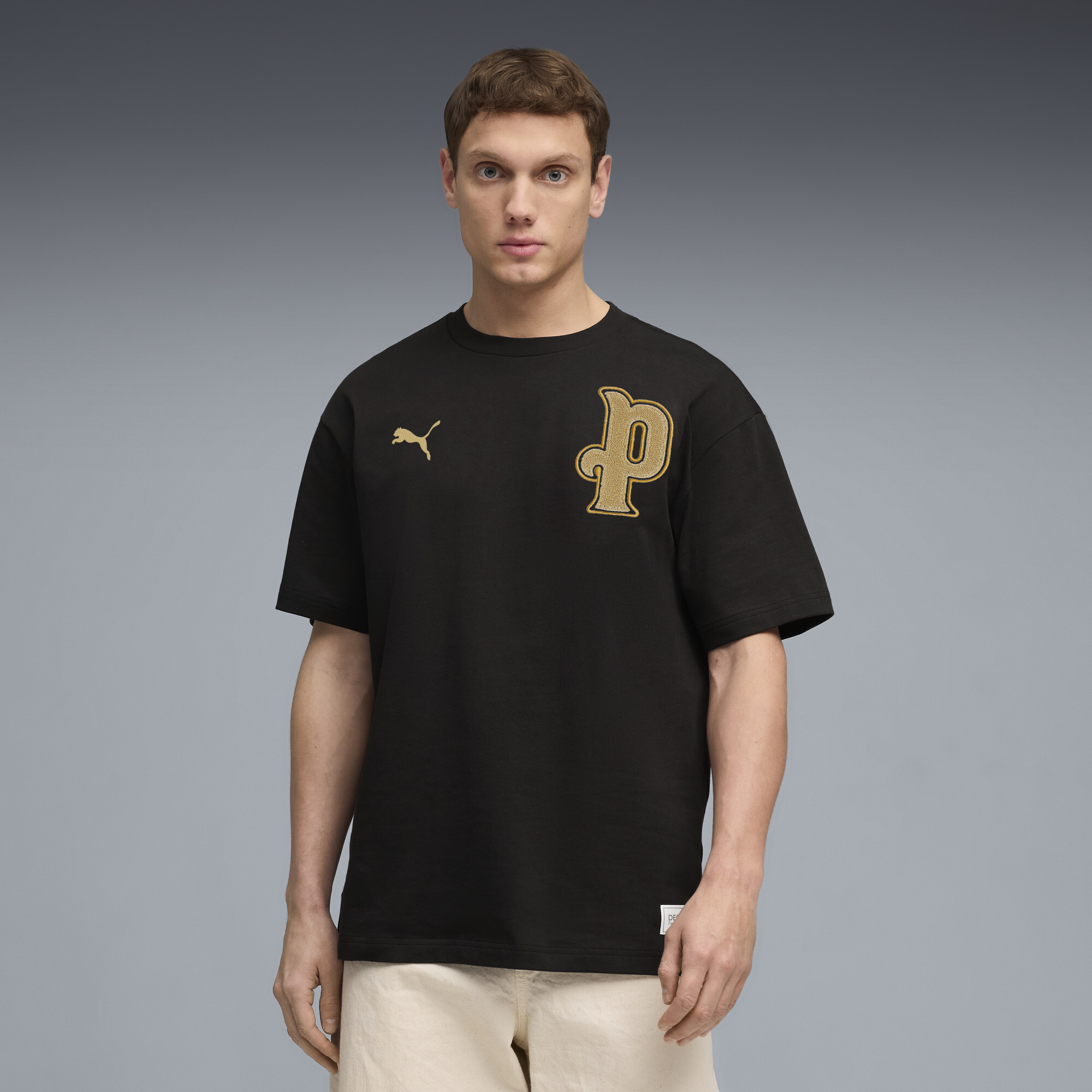 PUMA Manchester City 10th Anniversary Men’s Soccer T-Shirt in Black, Size L