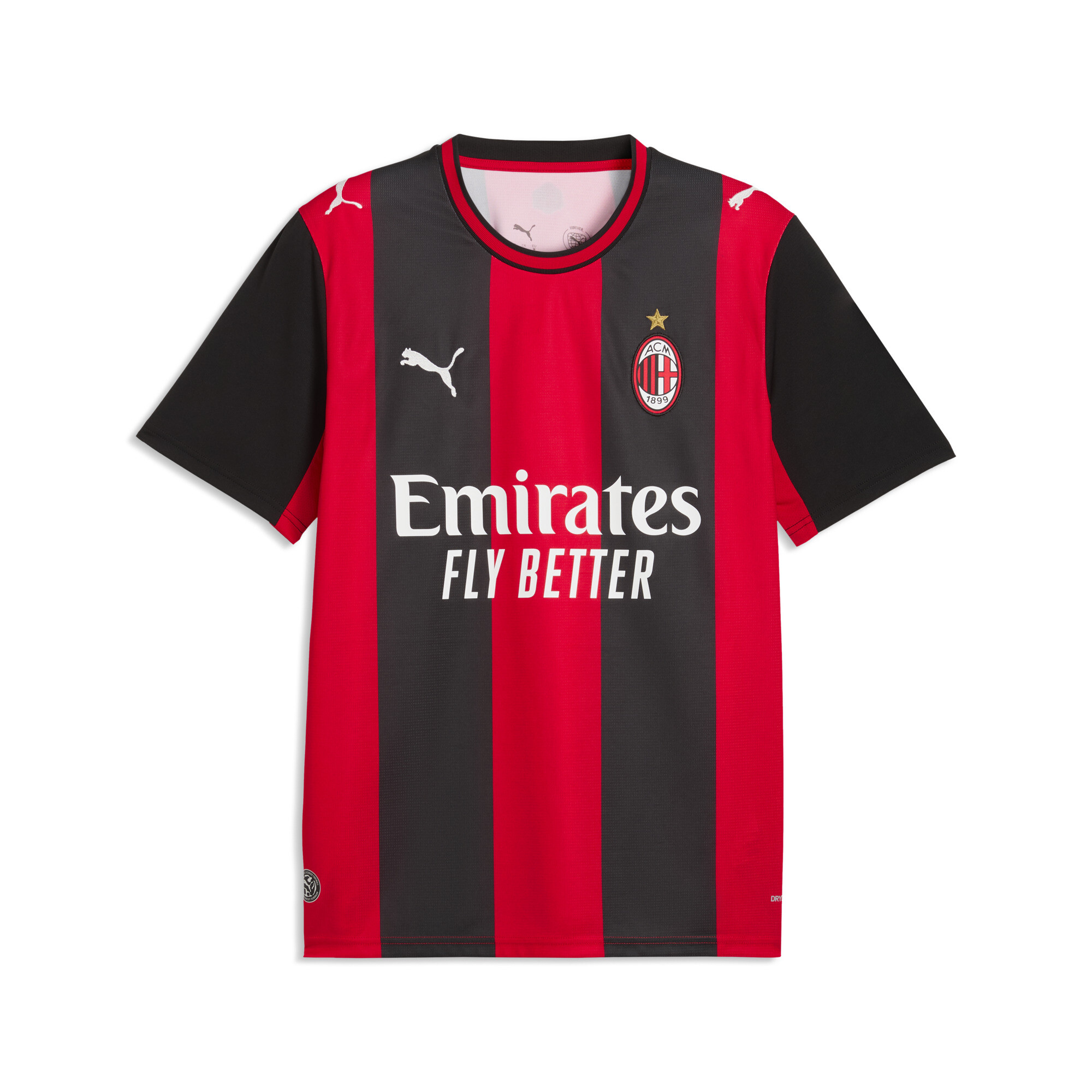 PUMA Adult AC Milan Christian Pulisic #11 2026 Home Replica Jersey, Men's, Medium, Black