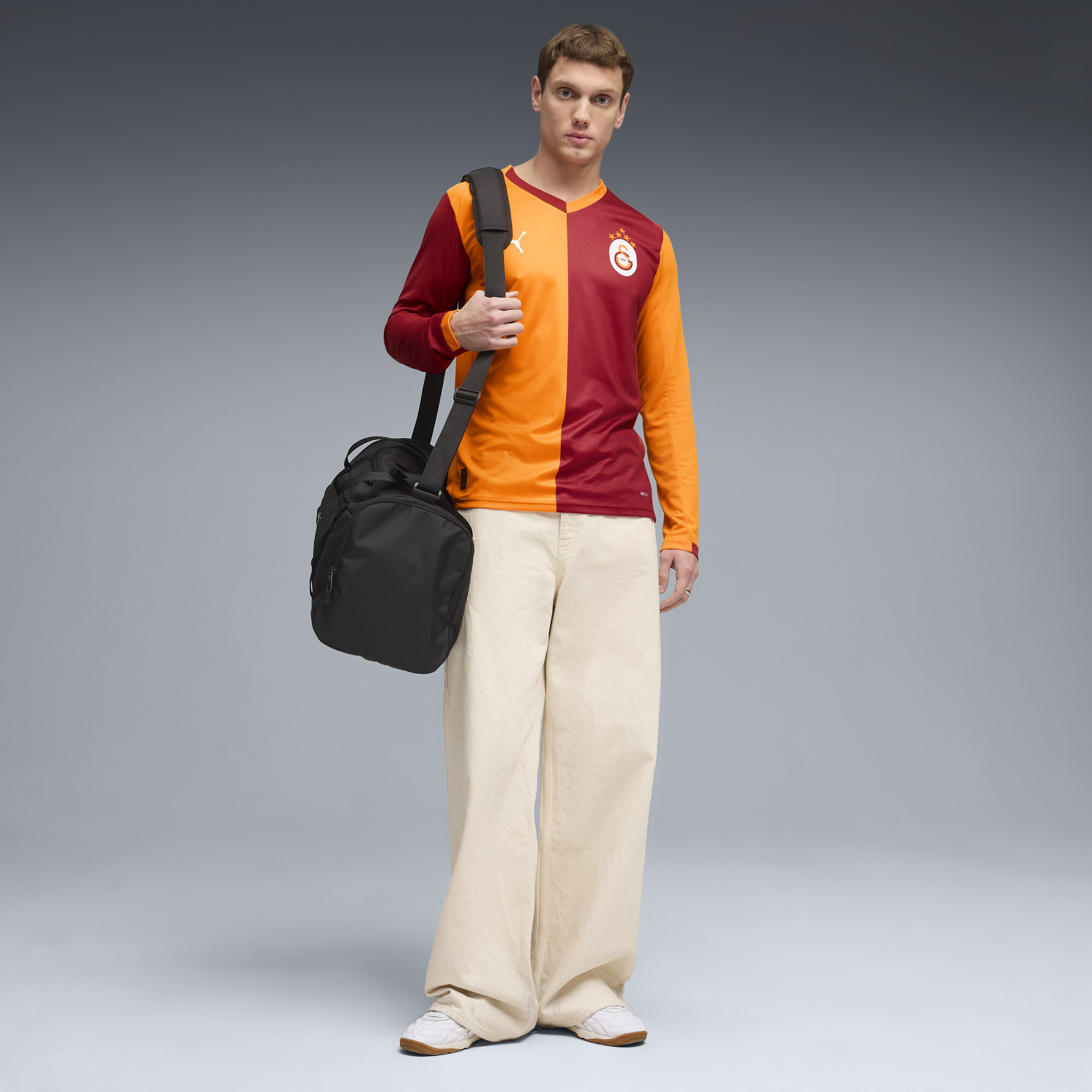 PUMA Galatasaray SK thuisshirt met lange mouwen voor Heren, Rood/Oranje, Maat 3XL thumbnail 4