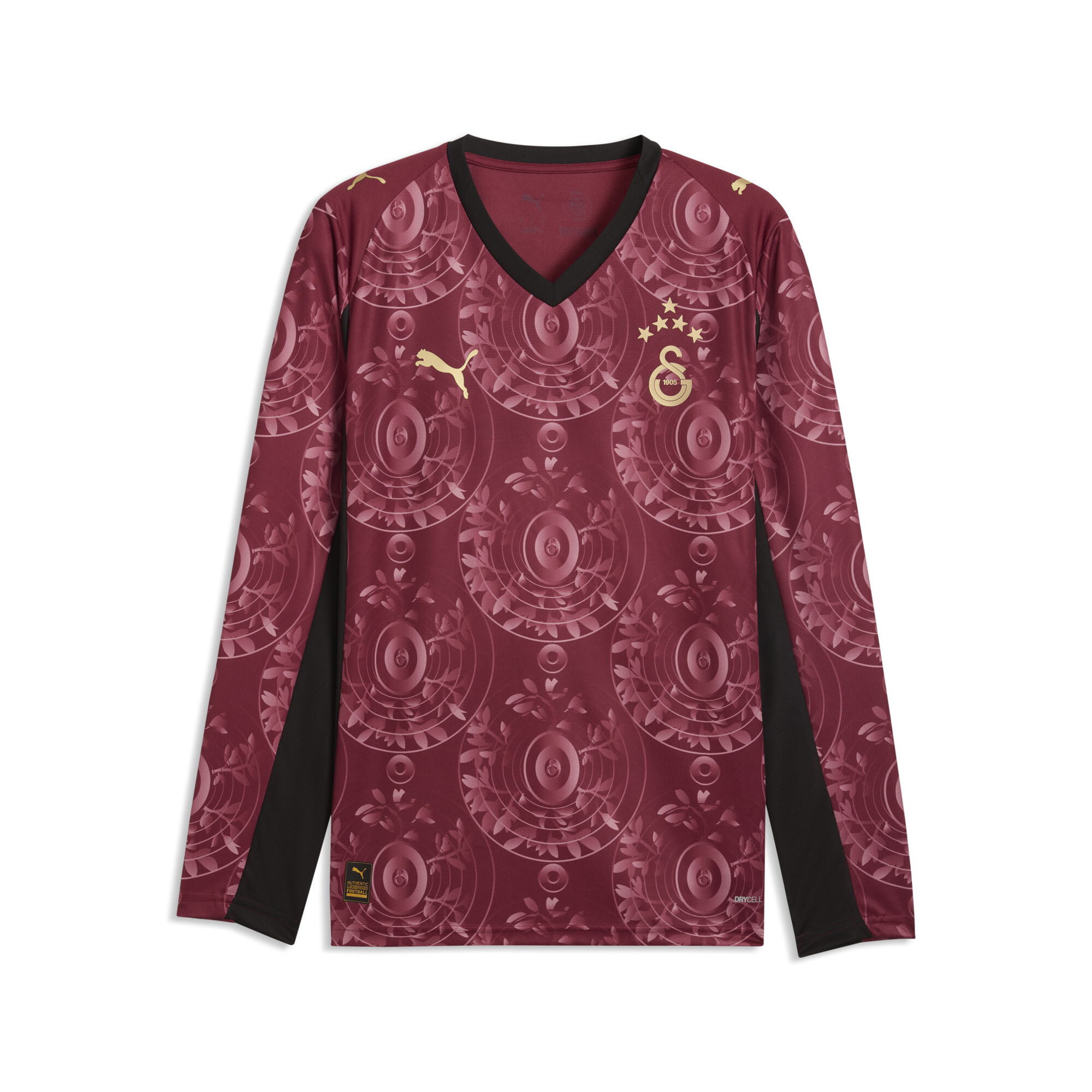 PUMA Galatasaray SK derde shirt met lange mouwen voor Heren, Rood/Goud, Maat S thumbnail 3