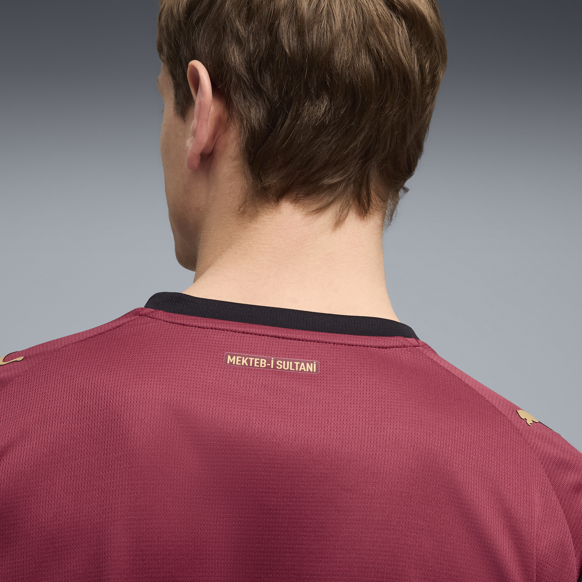 PUMA Galatasaray SK derde shirt met lange mouwen voor Heren, Rood/Goud, Maat S thumbnail 4