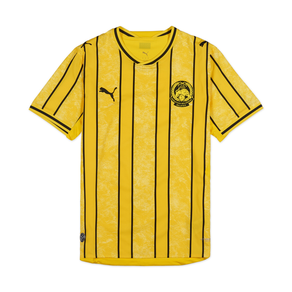 Malaysia FA Home Authentic Jersey Men in Faster Yellow/Lemon Meringue by PUMA, Large