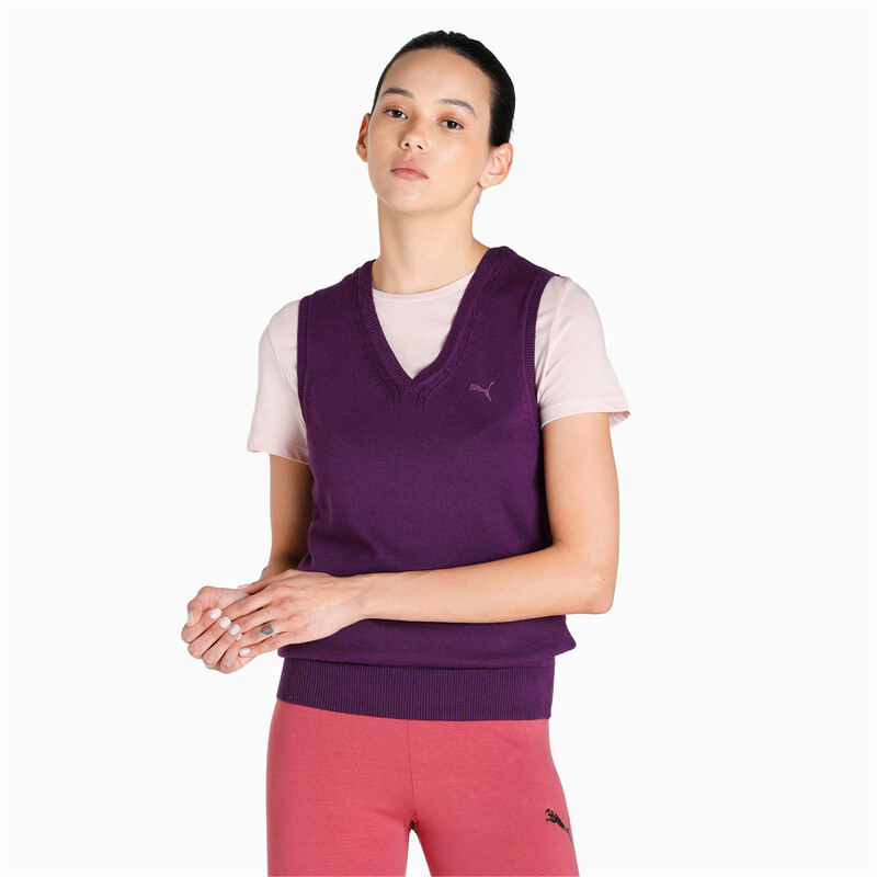 

Women's PUMA Wns Solid S/L Sweater, Purple