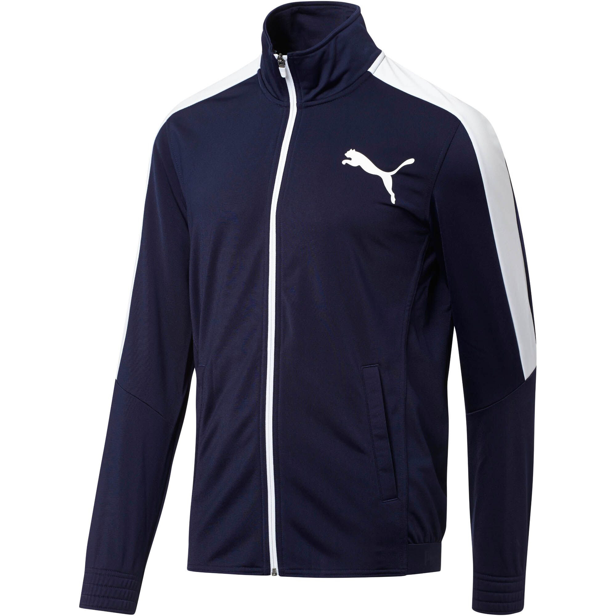 PUMA Contrast Track Jacket Men Track Jacket Basics | eBay