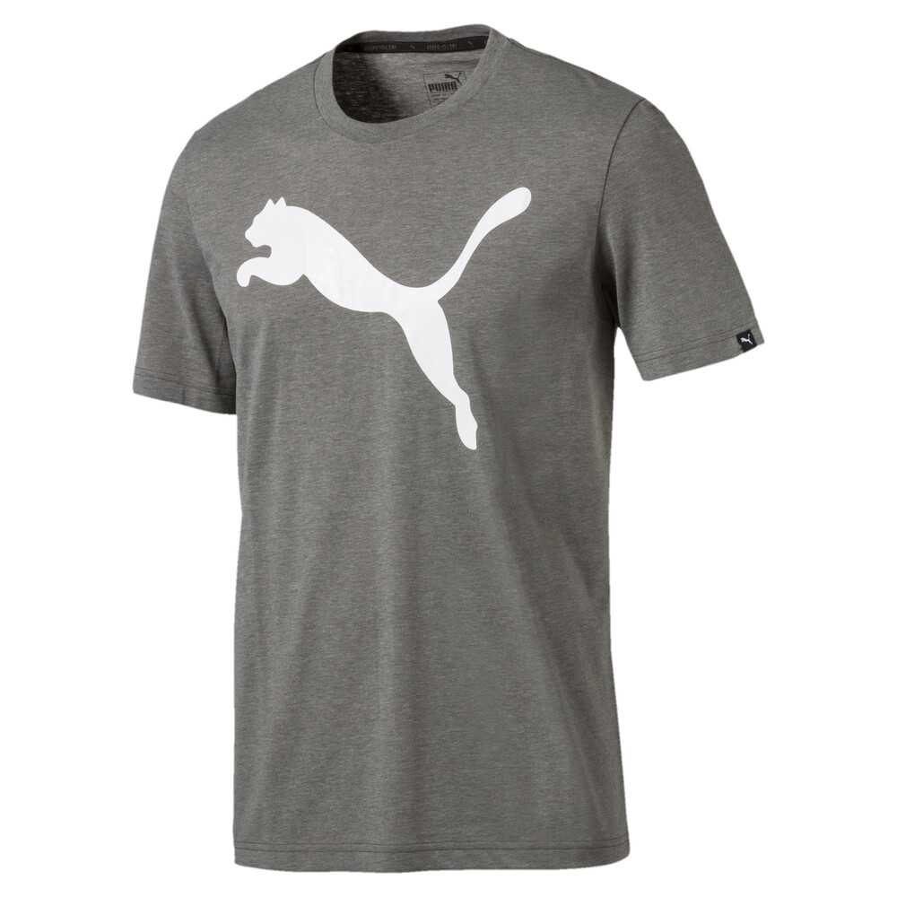 Men's Big Cat Heather T-Shirt | Gray - PUMA