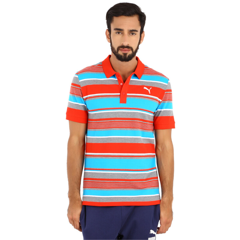 

Men's PUMA FUN Dry Stripe Pique Polo